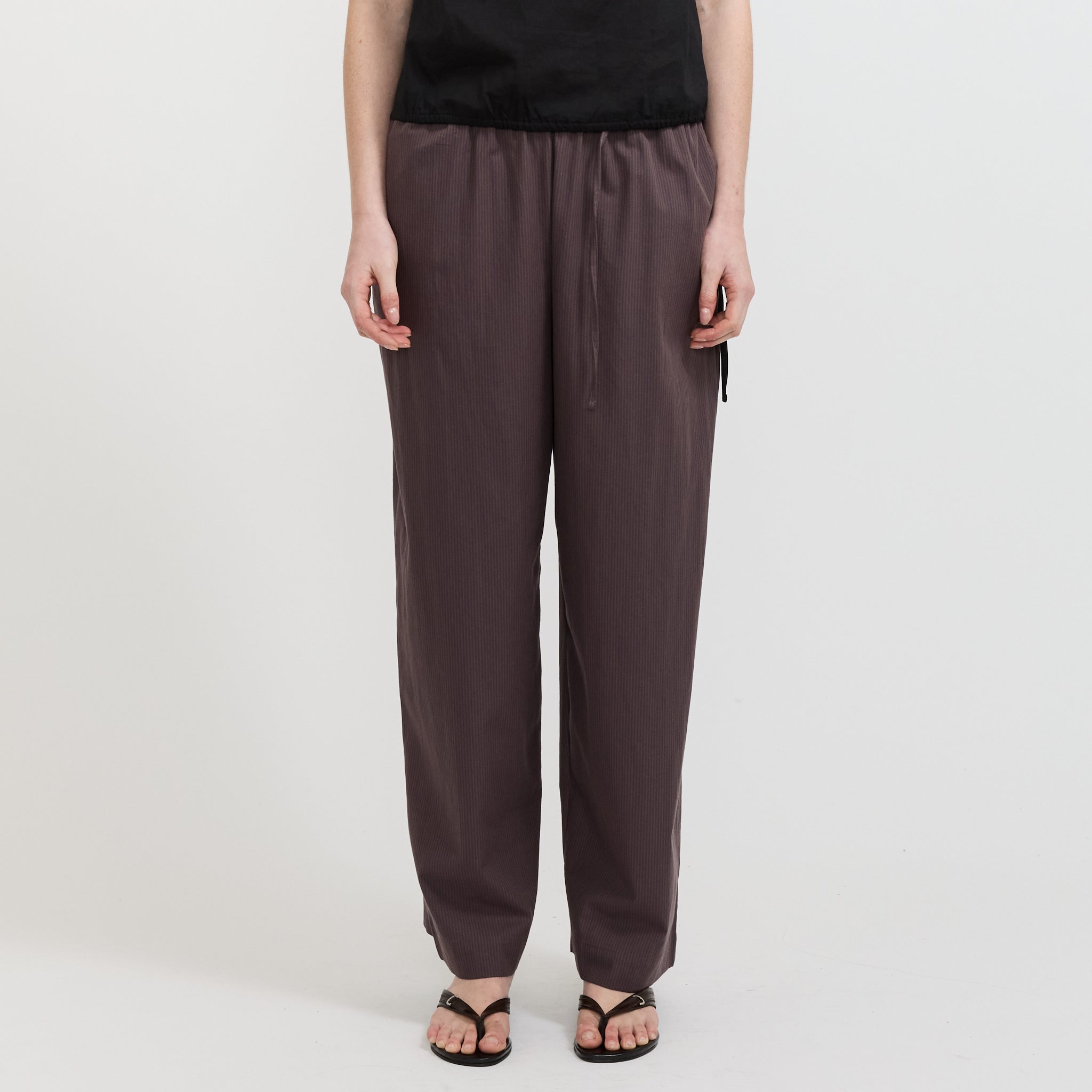 Loop Pant Mulberry Stripe