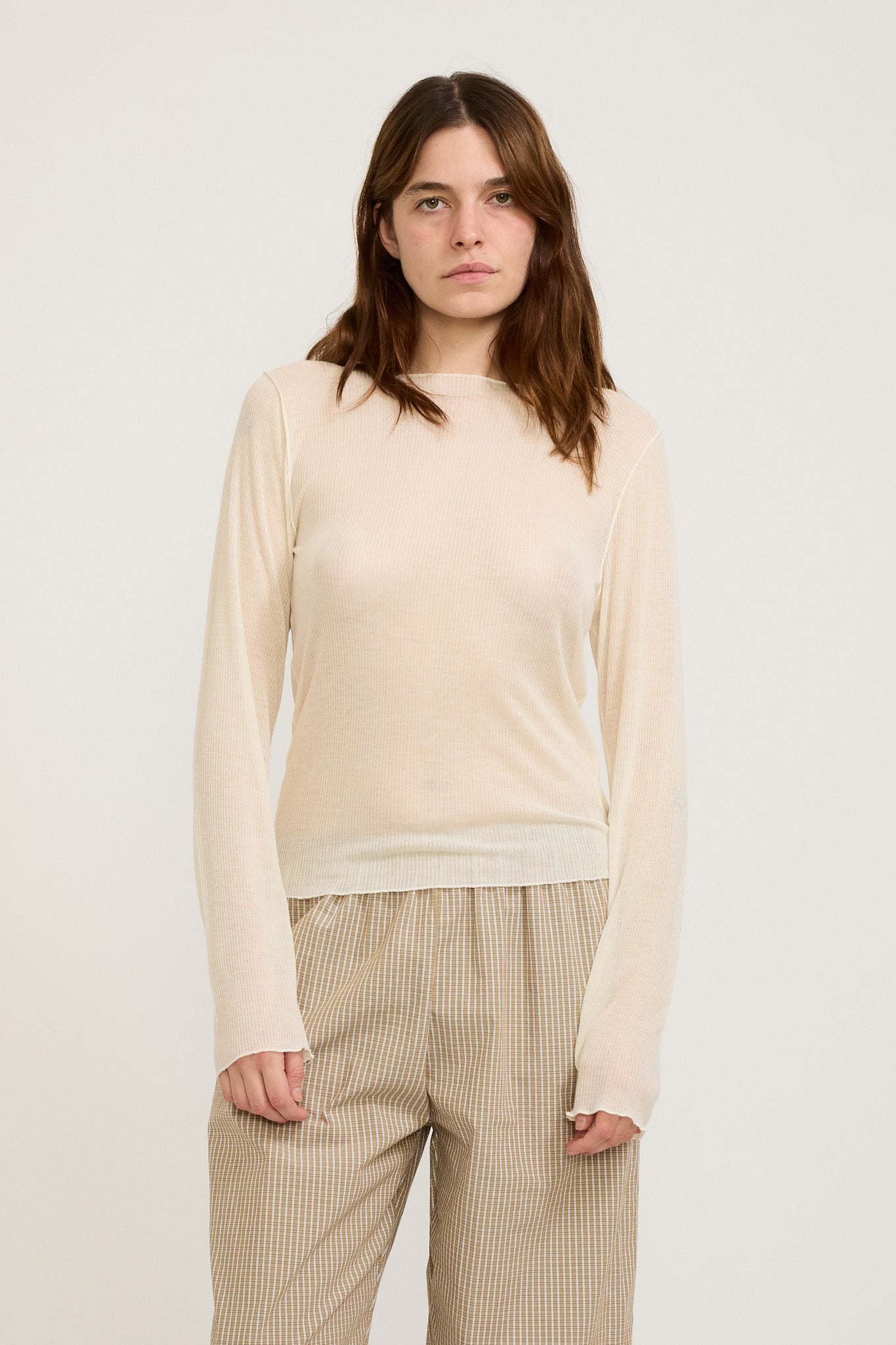 Deiji Studios | Knit Long Sleeve Off White | Maplestore