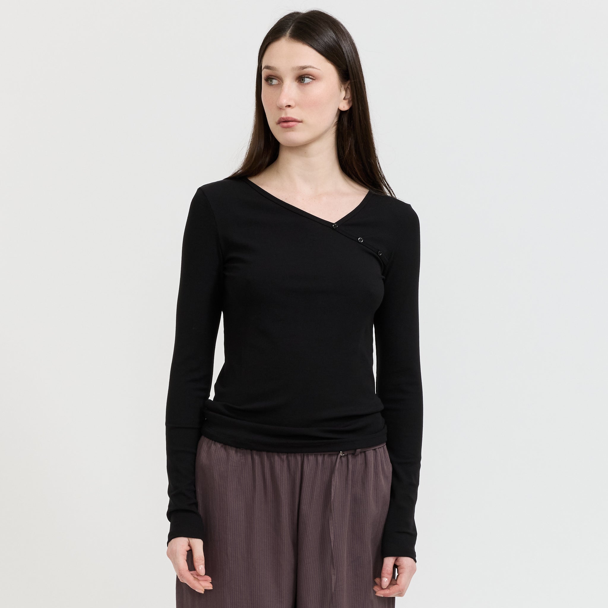 Multi Button Top Black