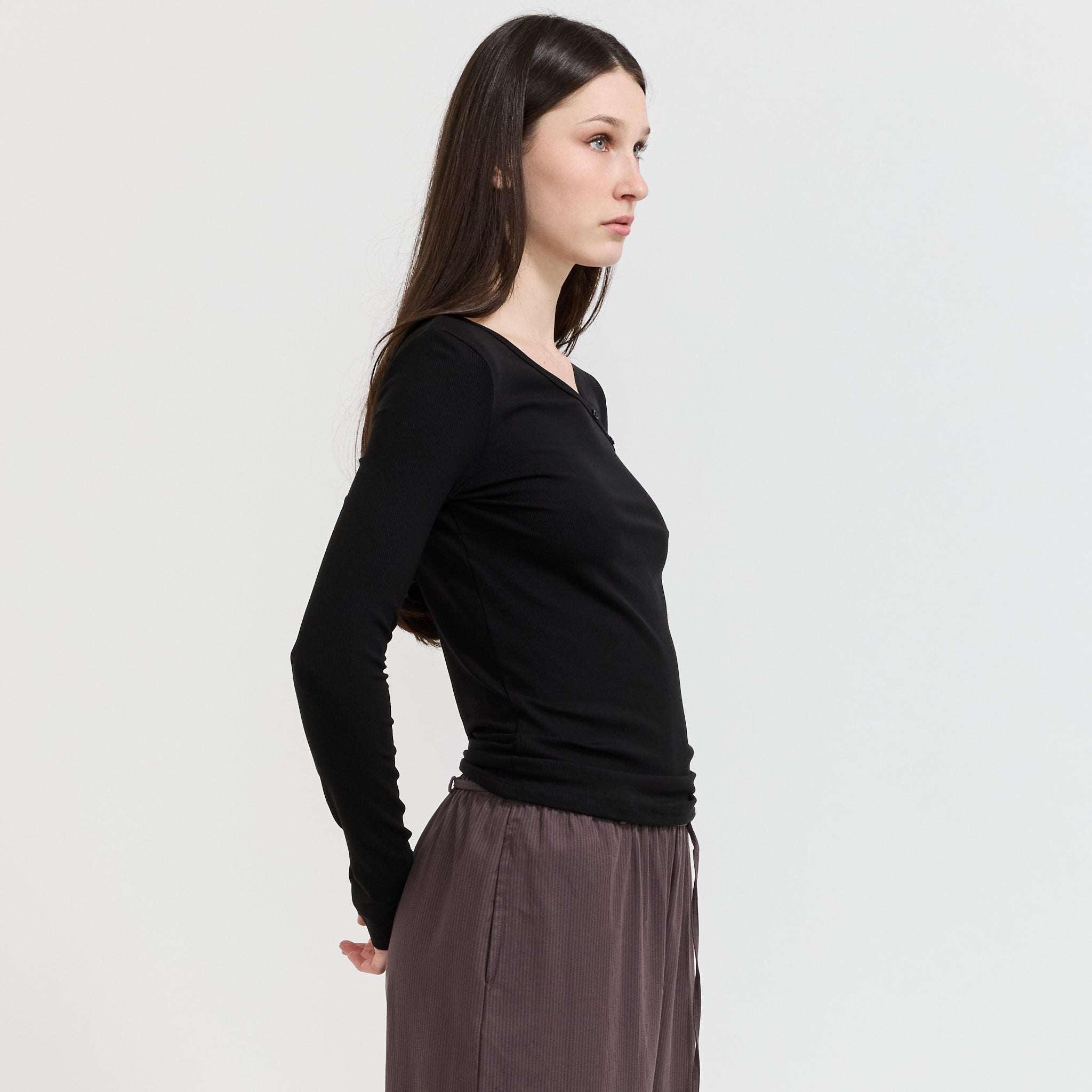 Multi Button Top Black