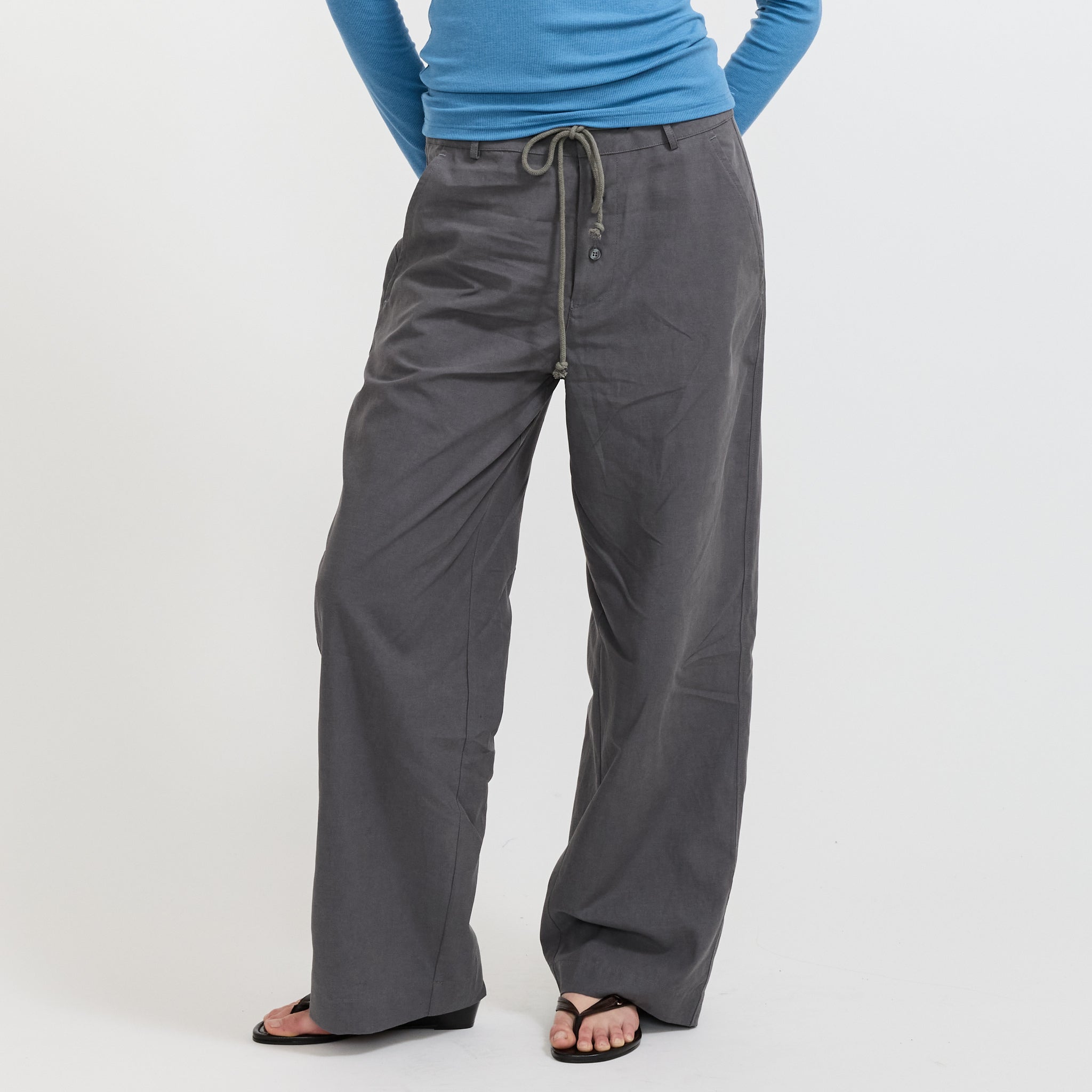 Panel Leg Pant Charcoal