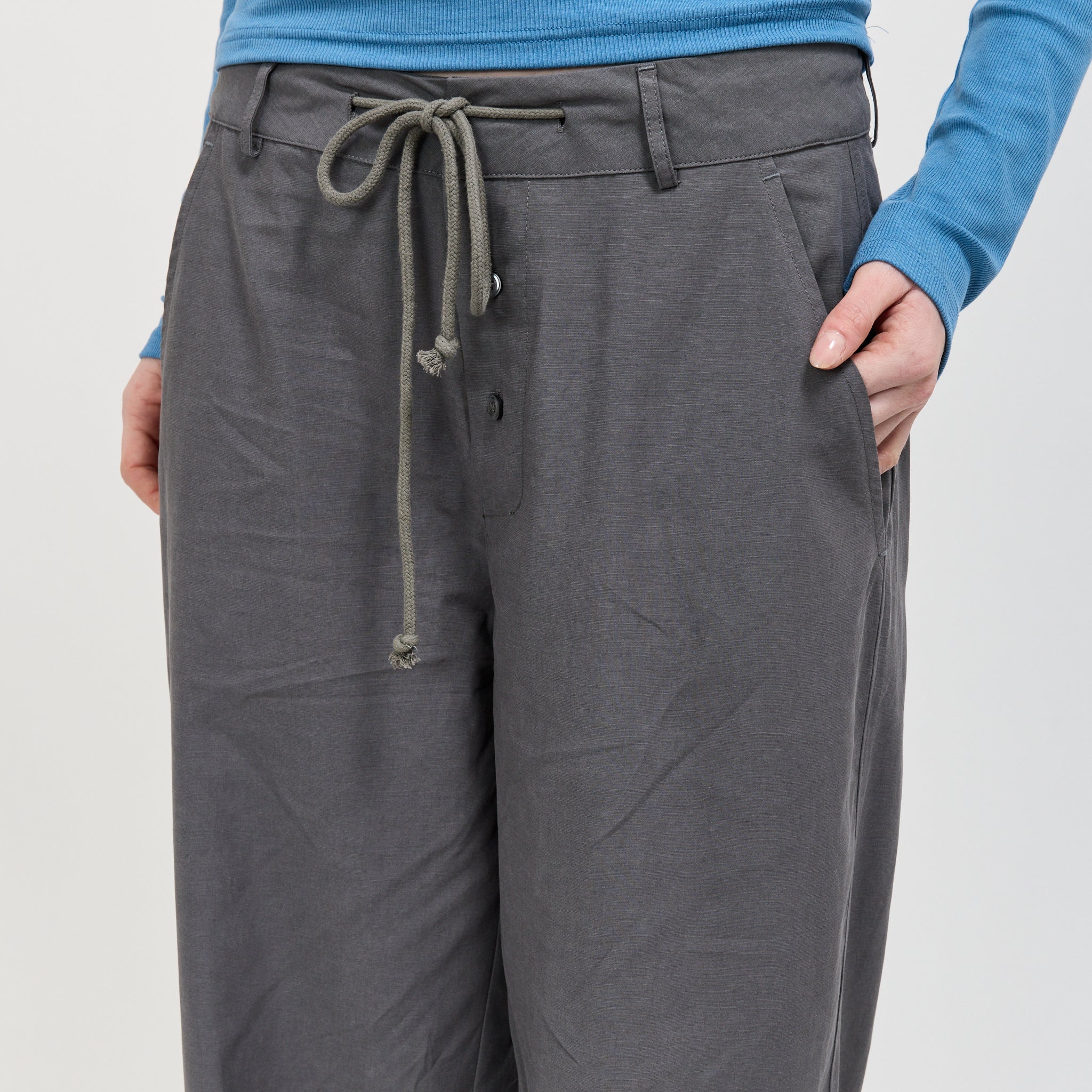 Panel Leg Pant Charcoal
