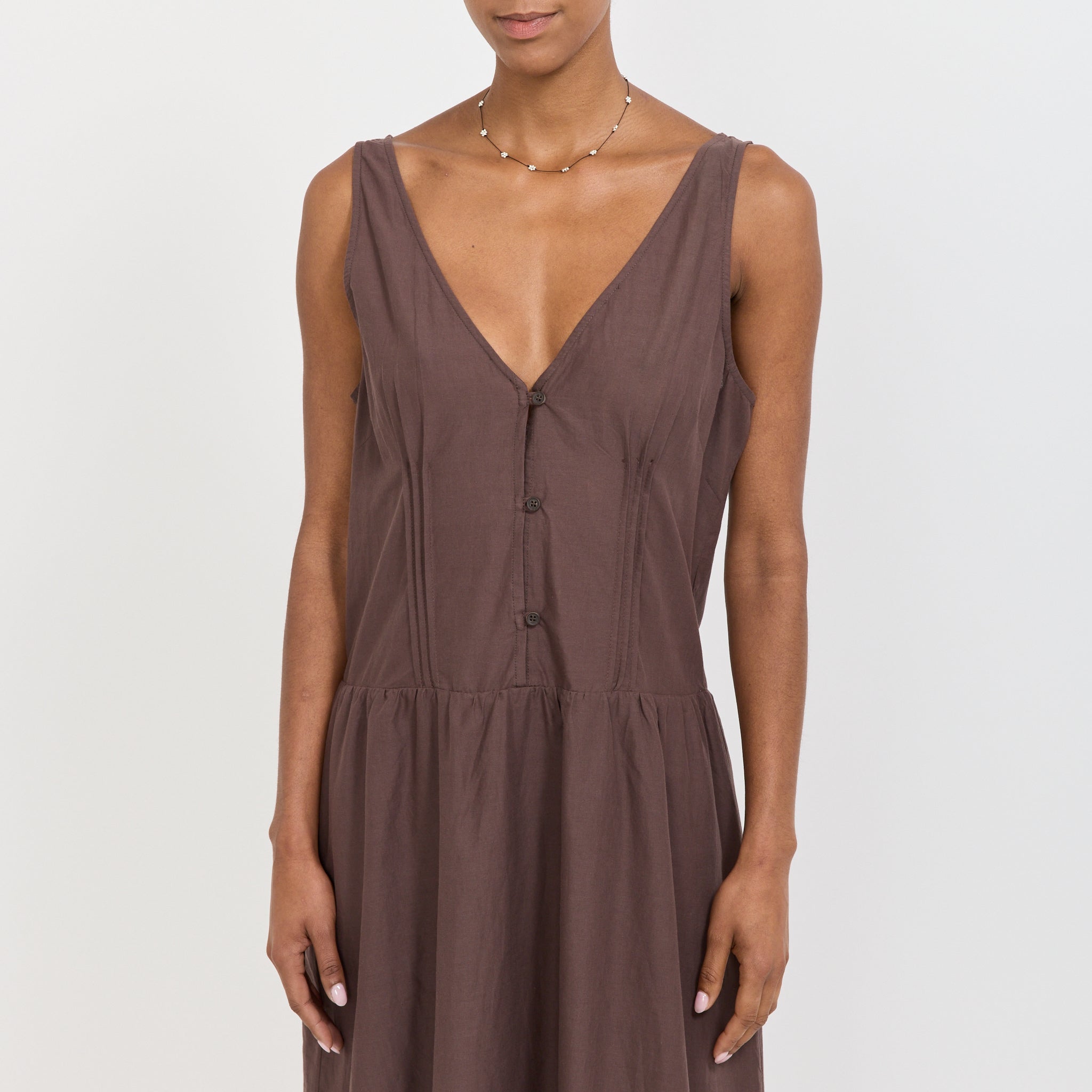 Pintuck Dress Raisin