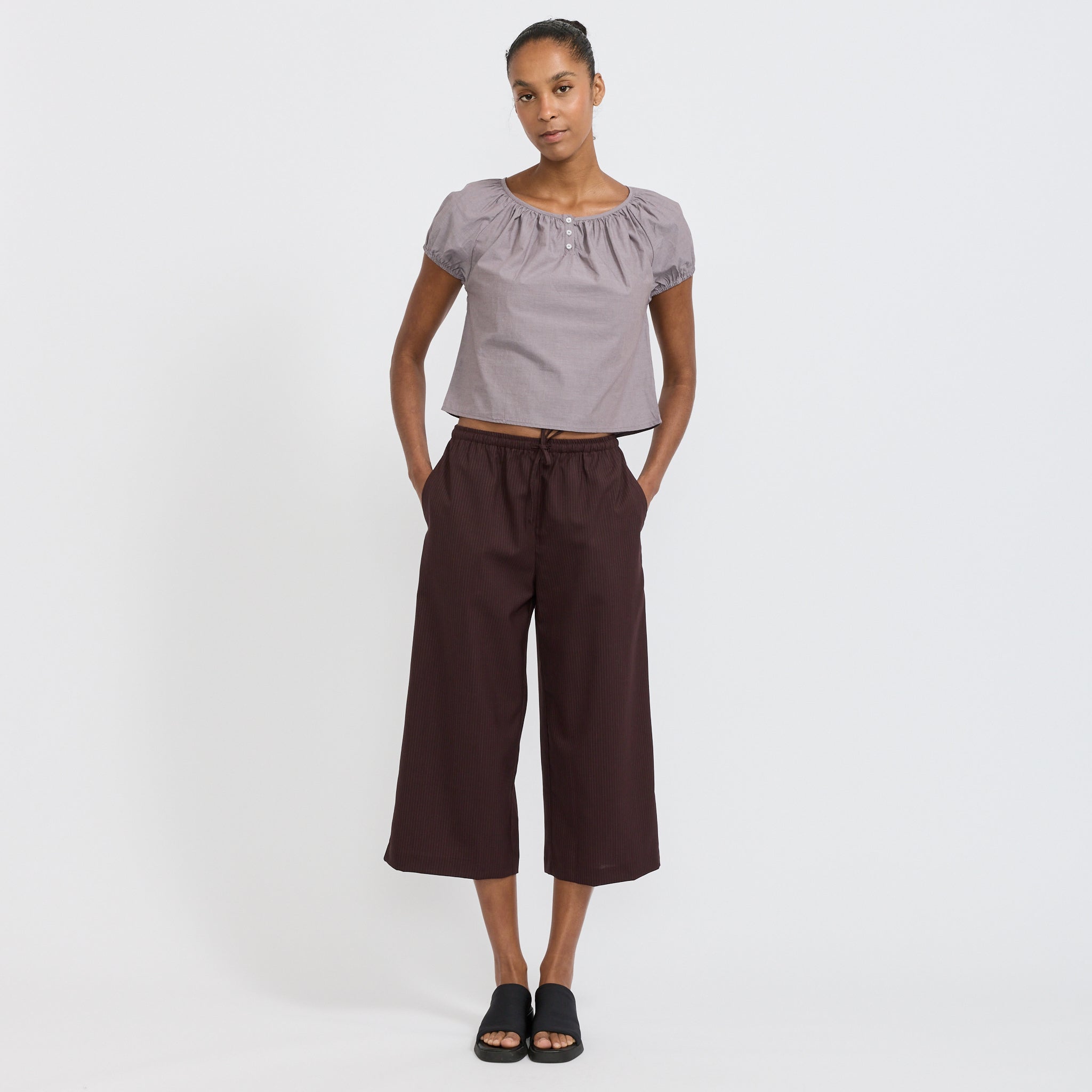 Poplin T-Shirt Currant