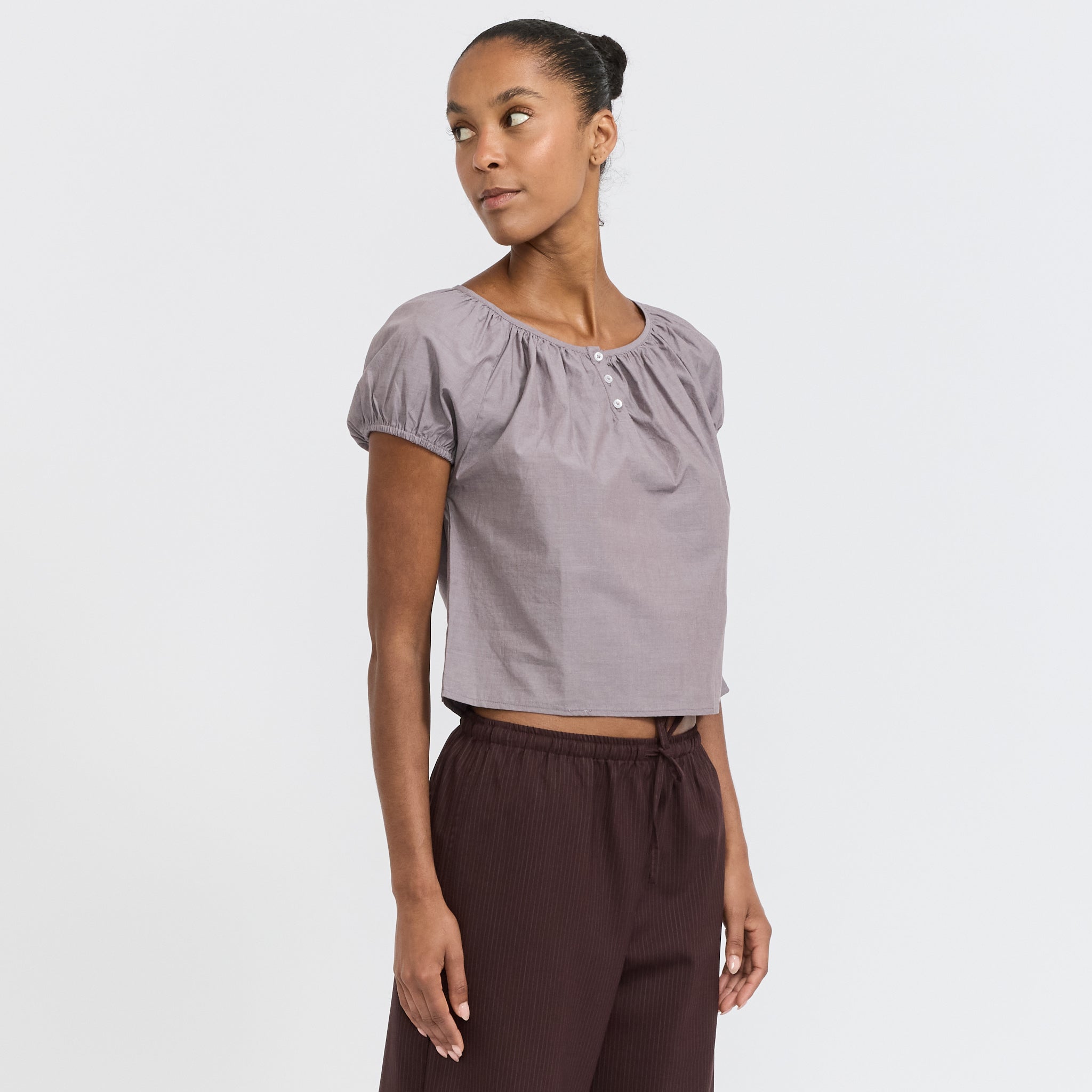 Poplin T-Shirt Currant