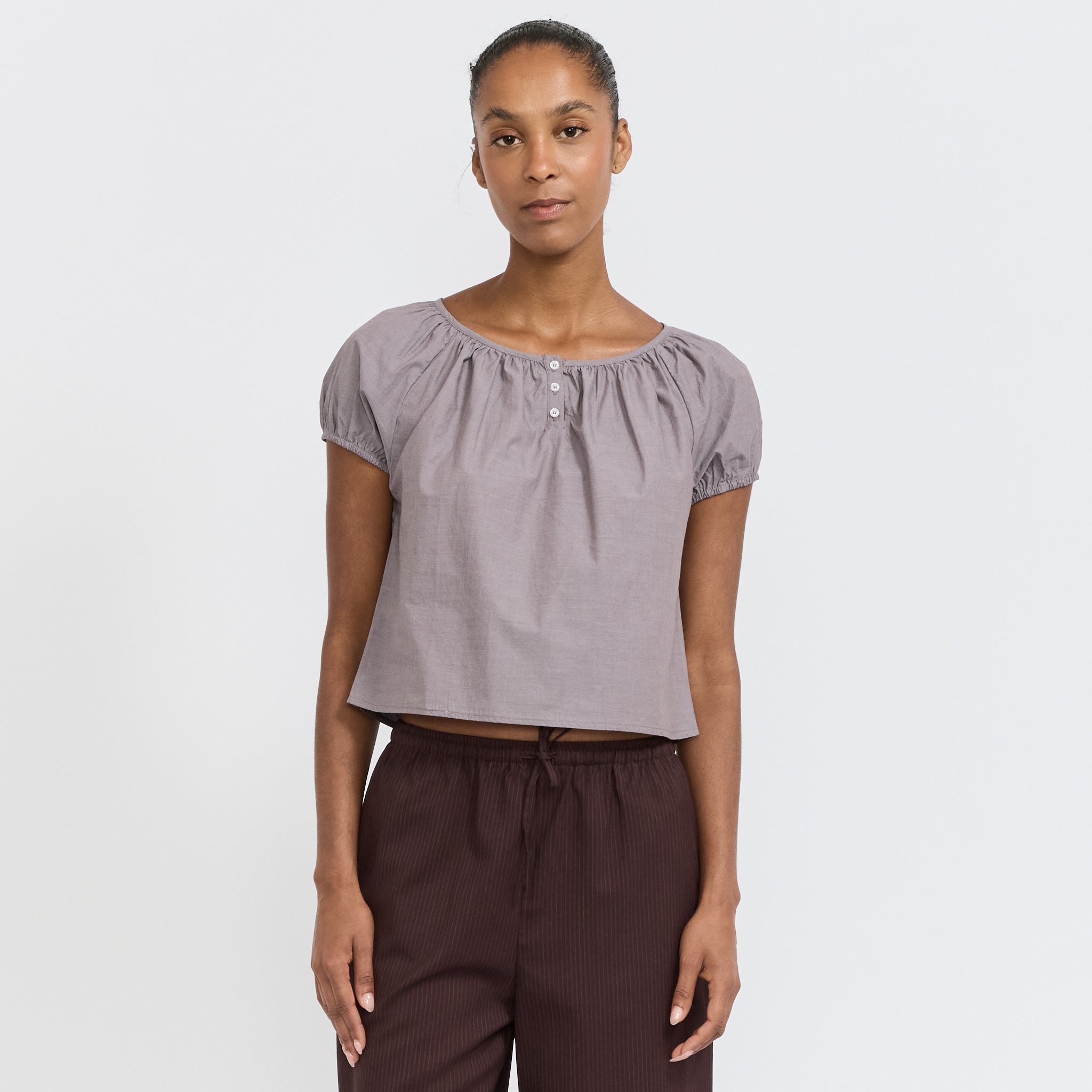 Poplin T-Shirt Currant