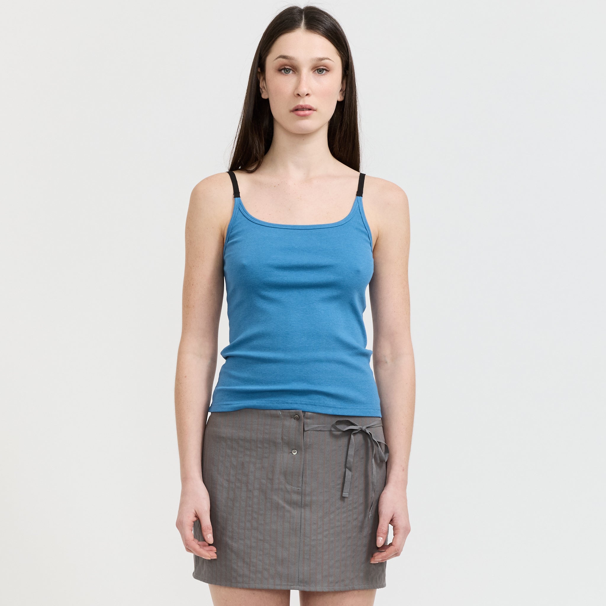 Rib Jersey Tank Azure
