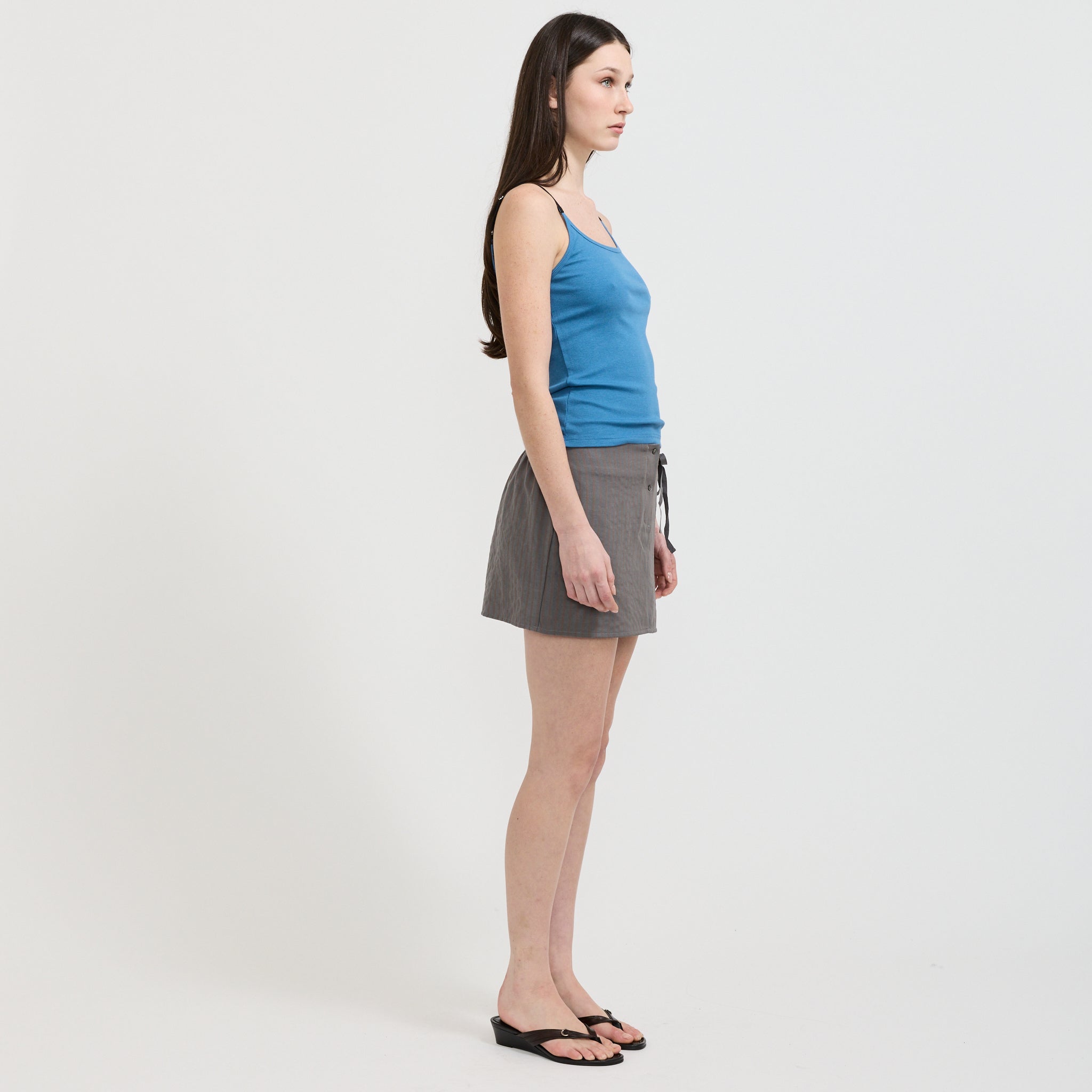 Rib Jersey Tank Azure