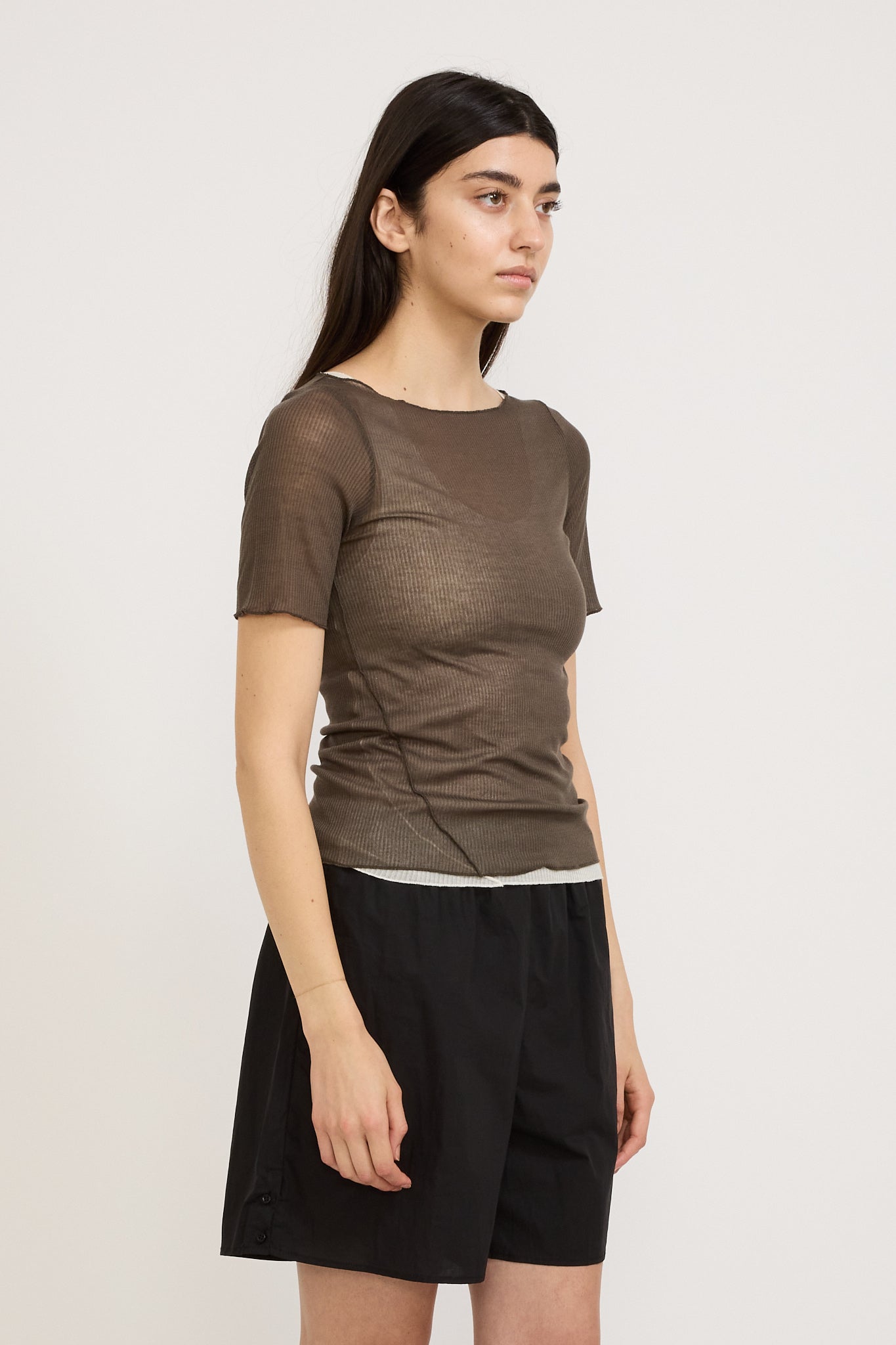 Deiji Studios | Square Knit Tee Stone | Maplestore