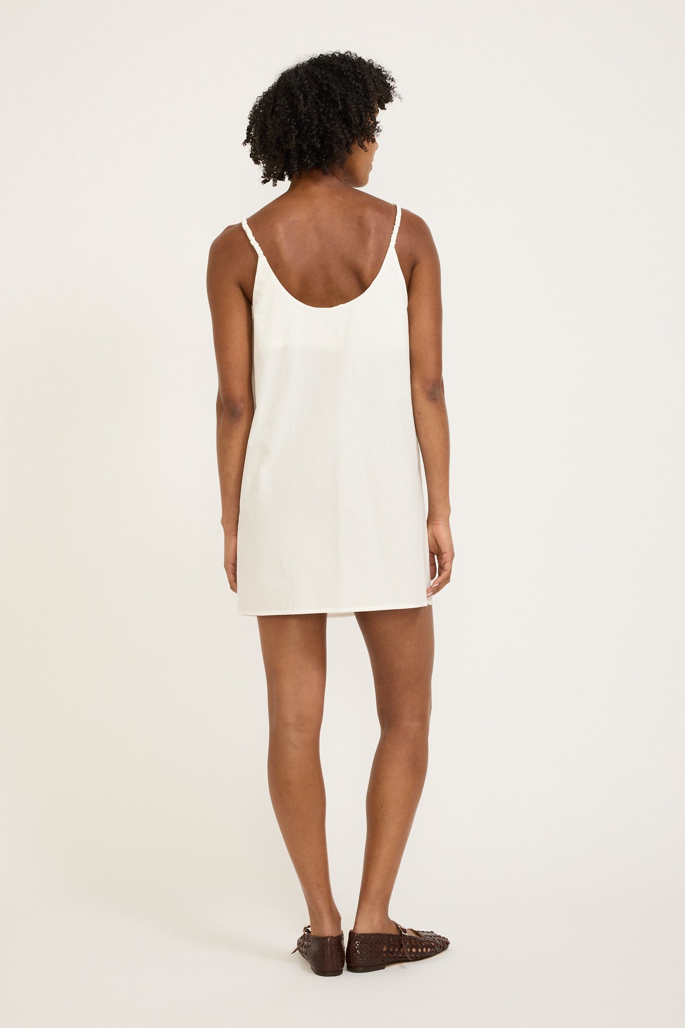 Double V Dress White