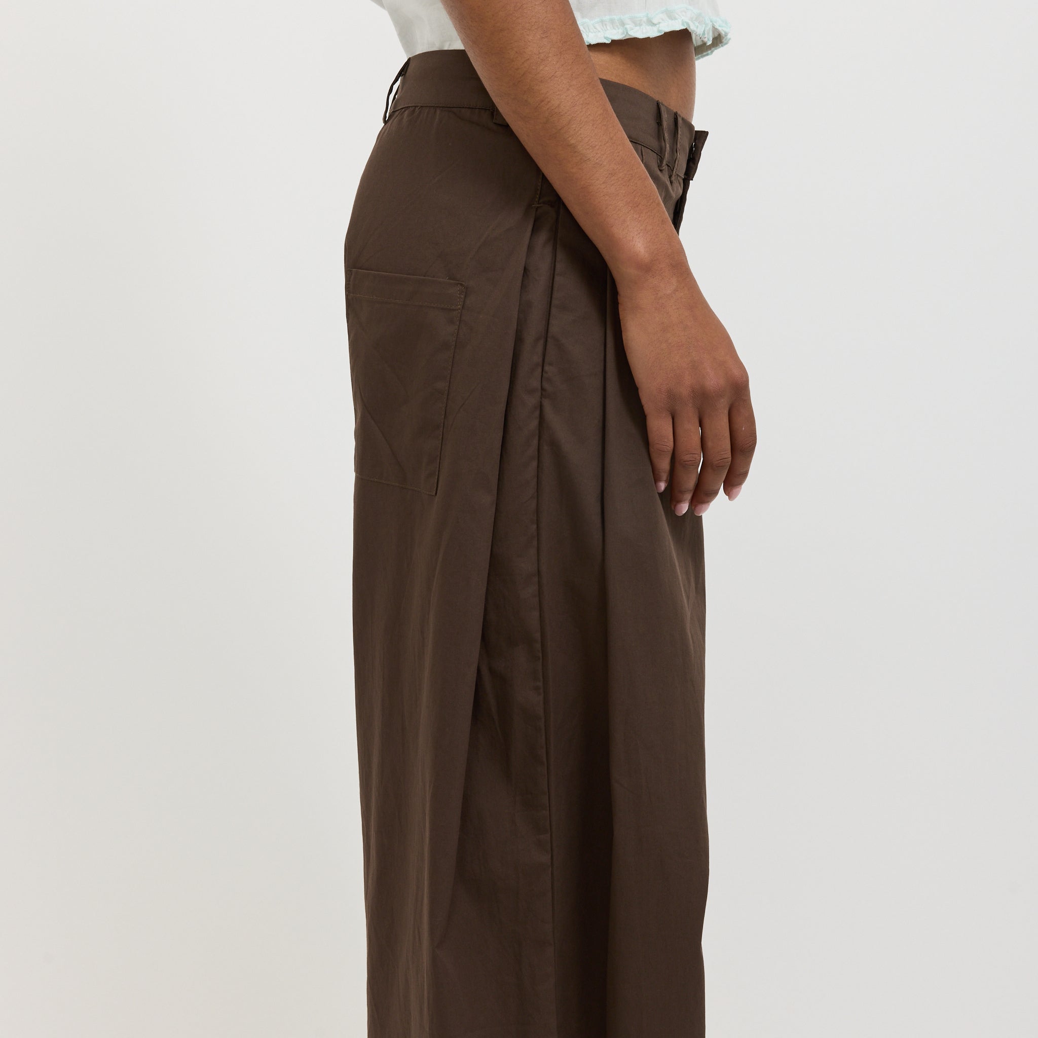 Tab Pant Brown