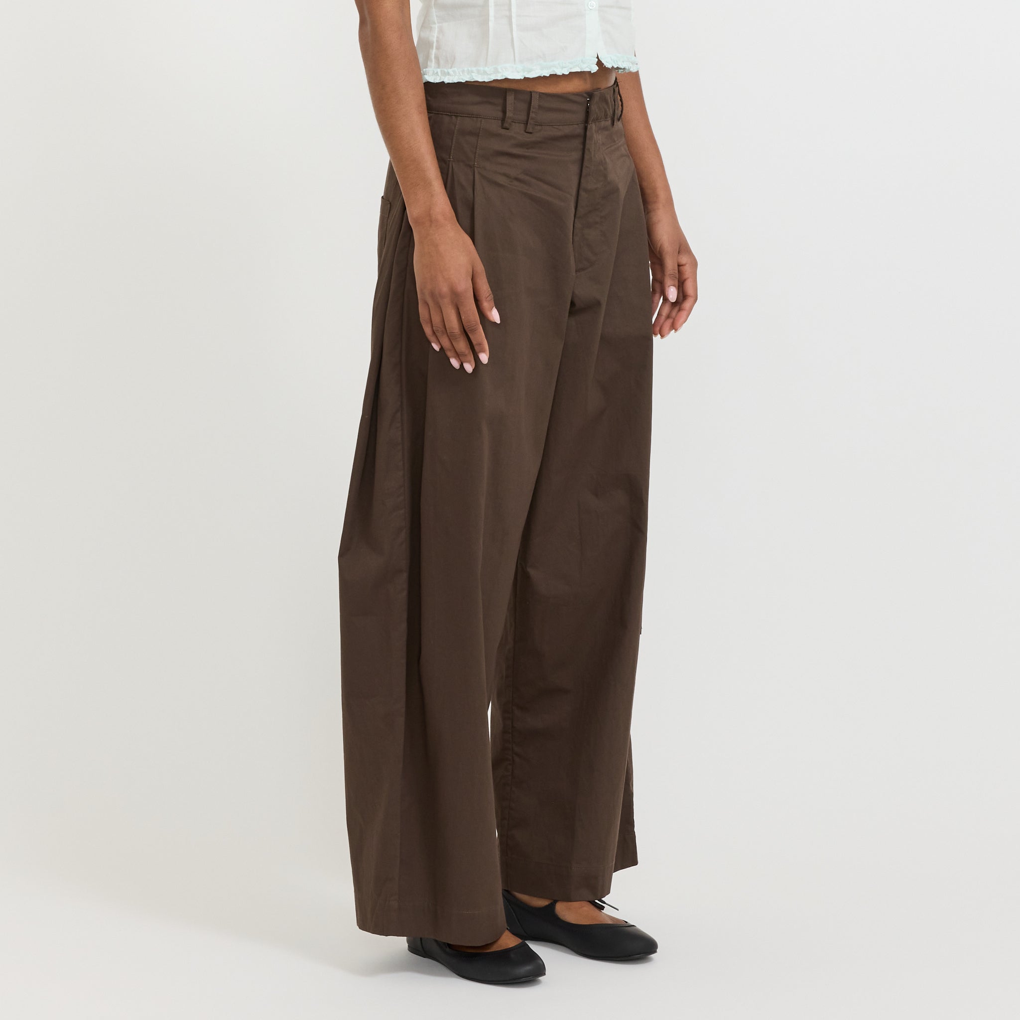 Tab Pant Brown