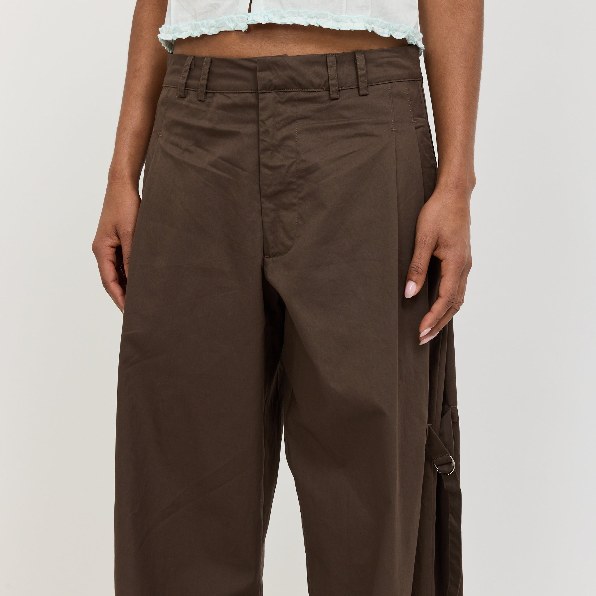 Tab Pant Brown