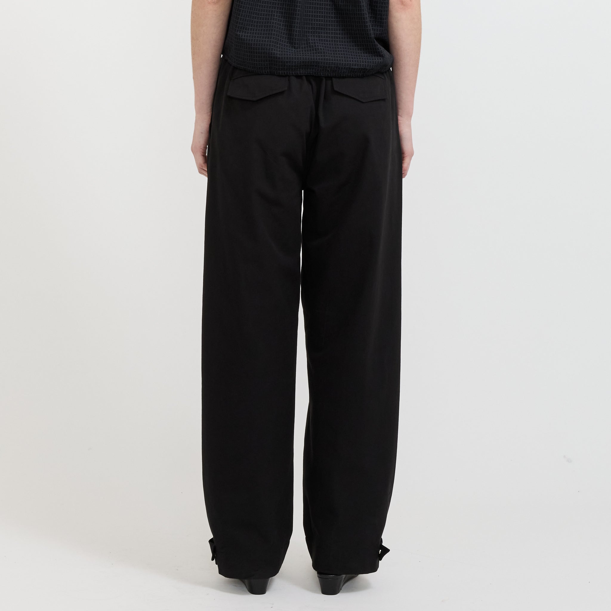 Snap Tab Pant Black