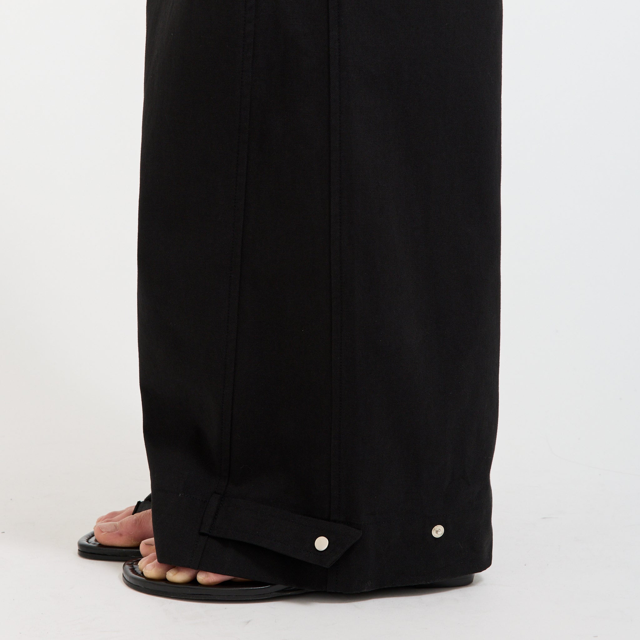Snap Tab Pant Black