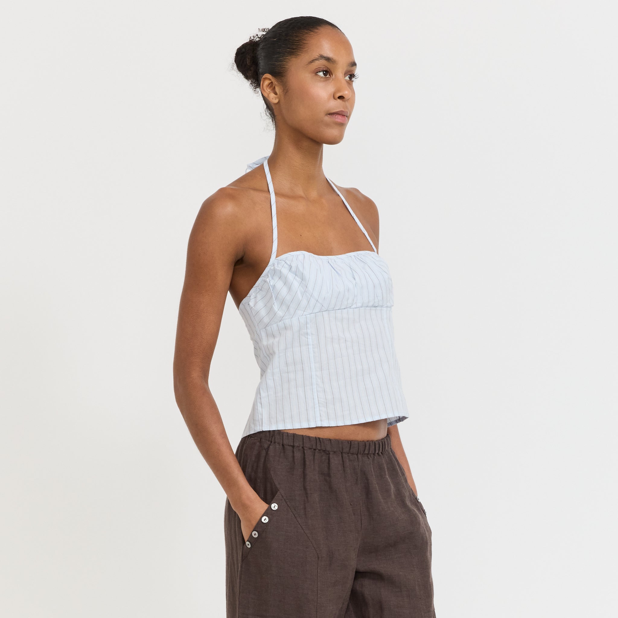 Strap Top Mineral Stripe