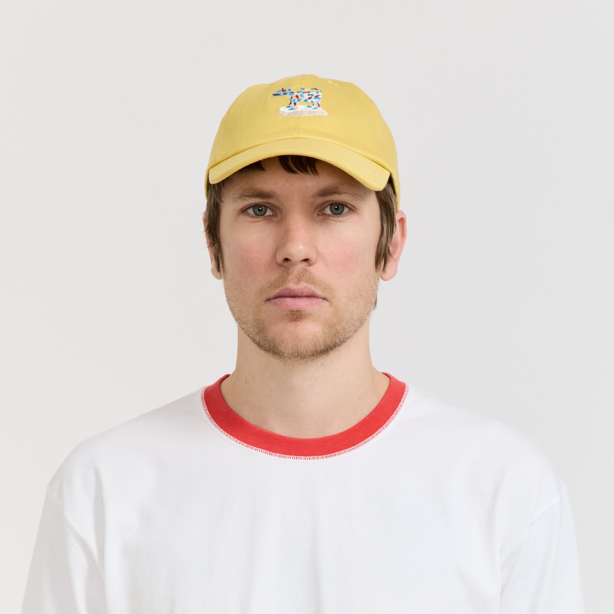 Cow Figurine Twill Baseball Cap Mustard