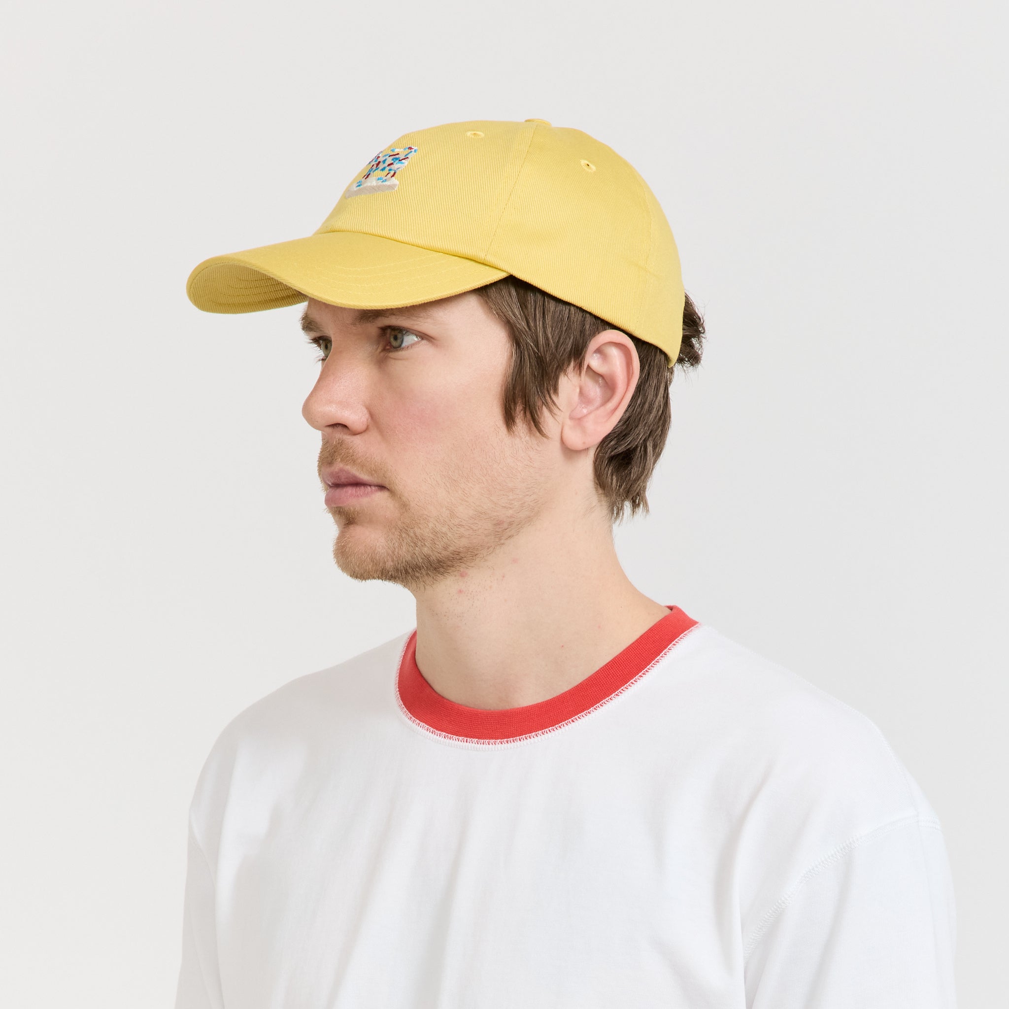 Cow Figurine Twill Baseball Cap Mustard
