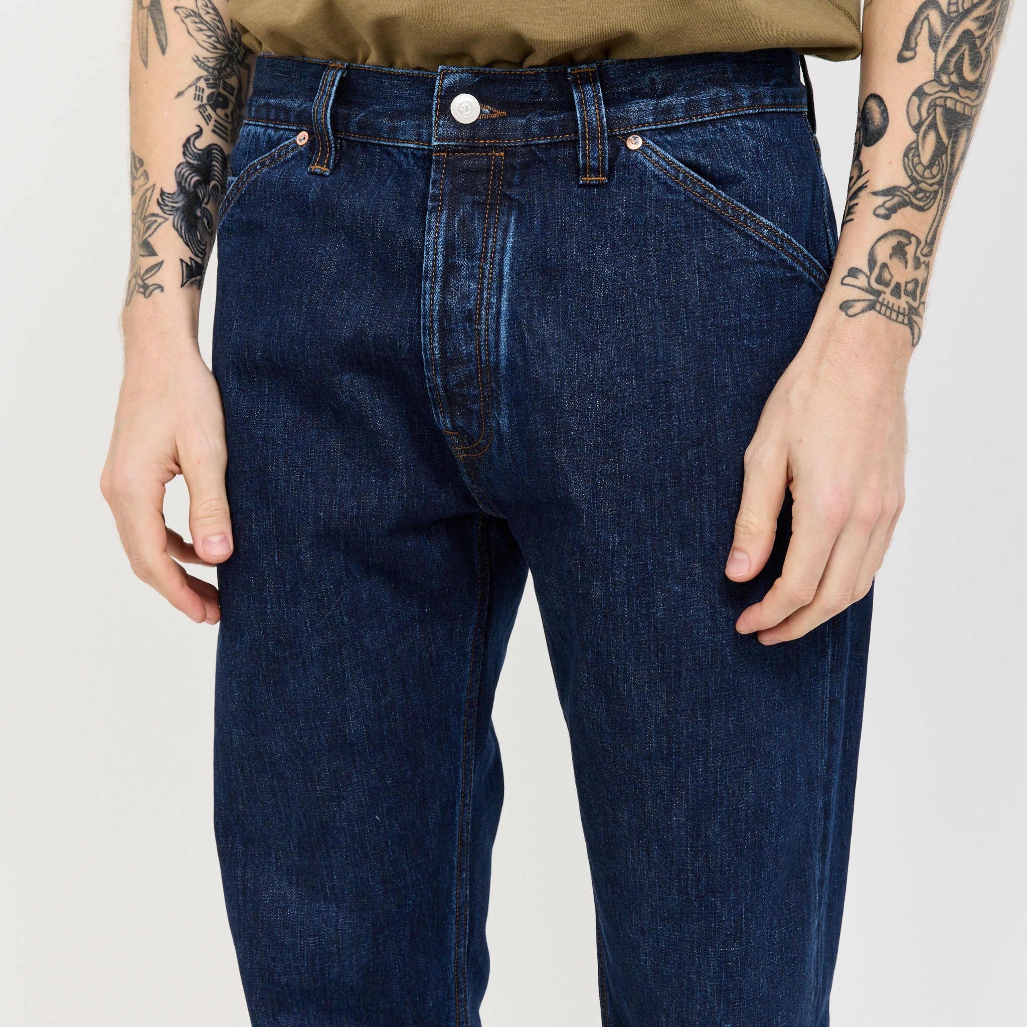 5-Pocket Japanese Selvedge Denim Jean Stone