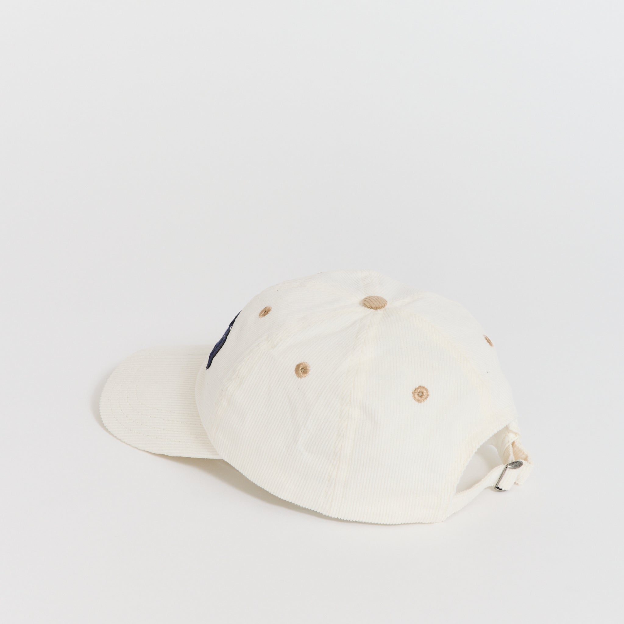 Motel Felt Applique Baseball Cap Ecru