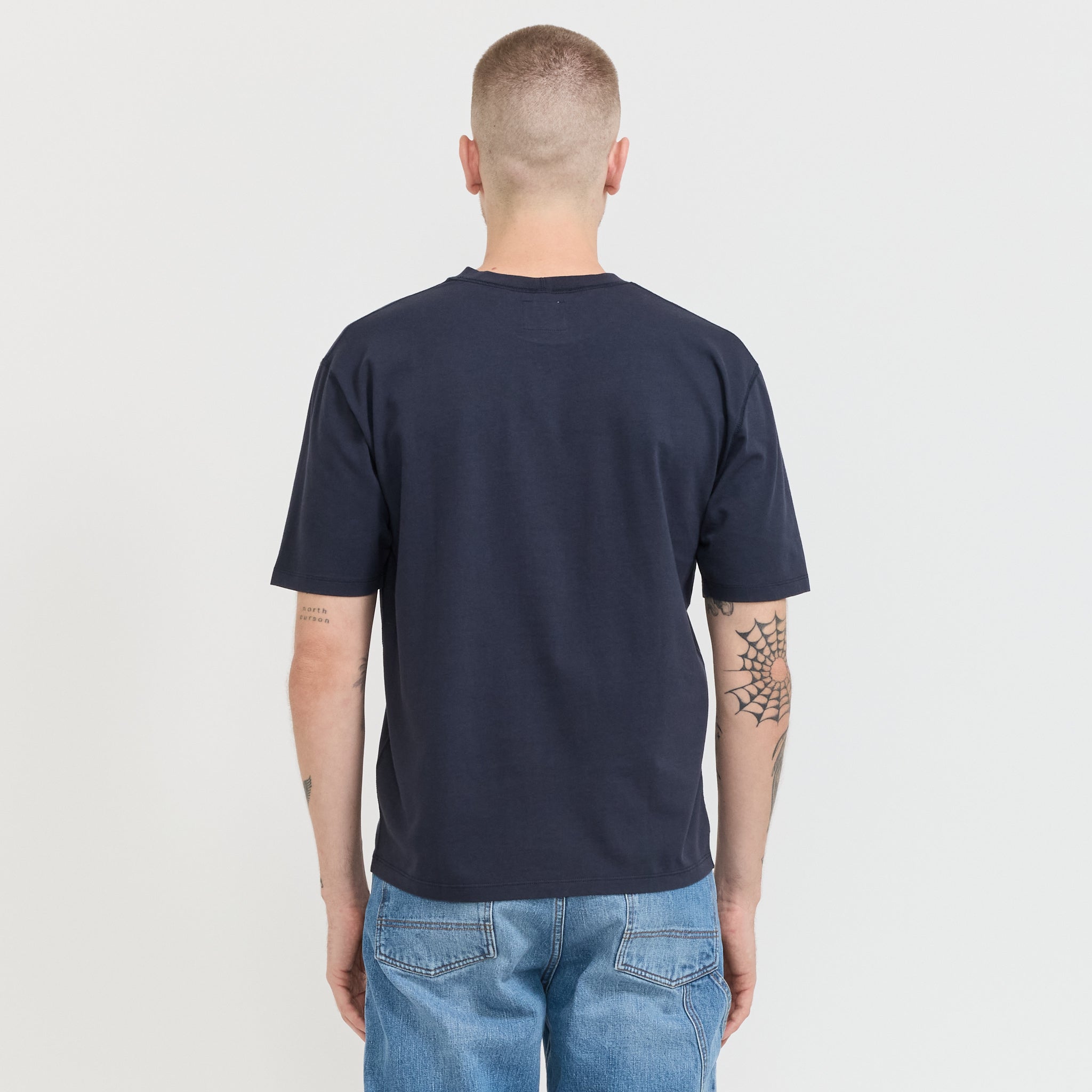 Short Sleeve Hiking T-Shirt Navy