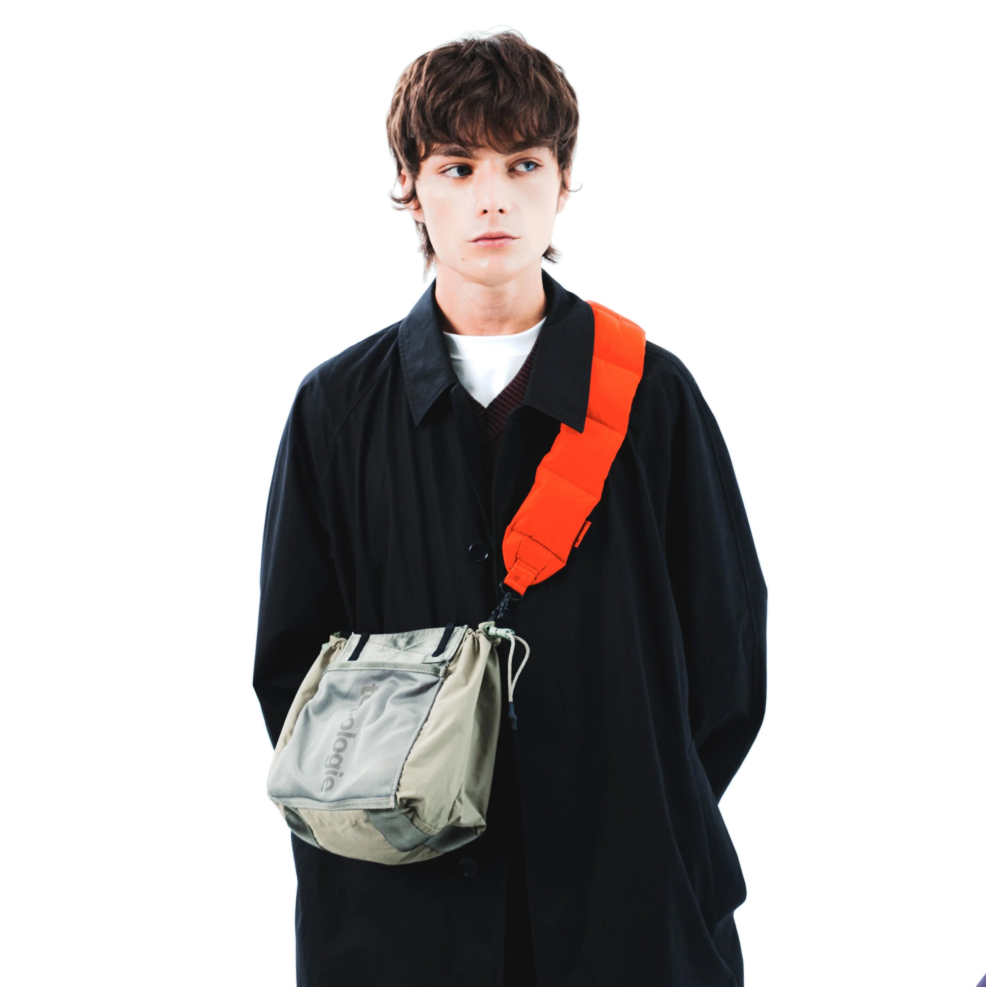 Puffer Strap Red Tech Sateen