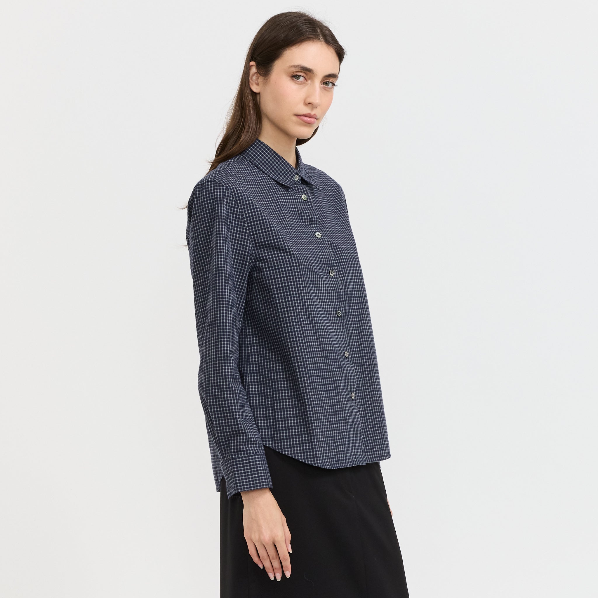 Essential Slim Checkered Blue Navy