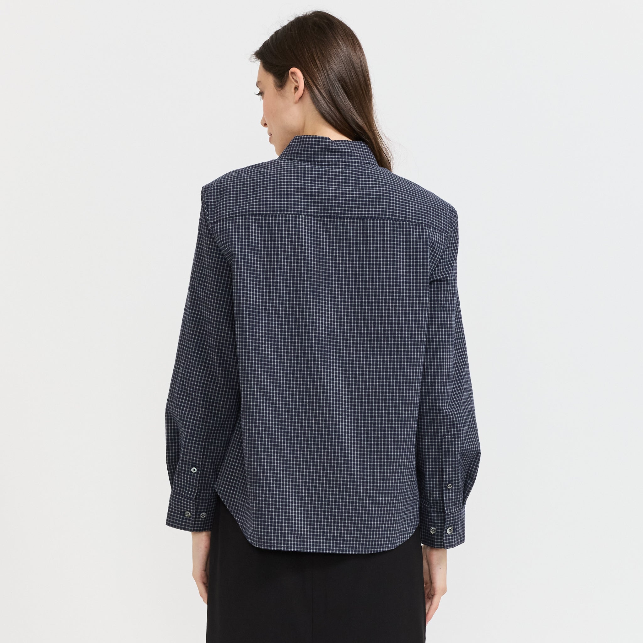 Essential Slim Checkered Blue Navy