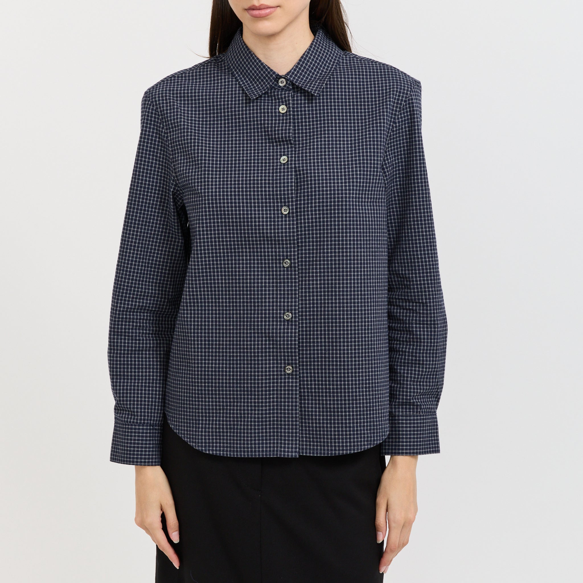 Essential Slim Checkered Blue Navy