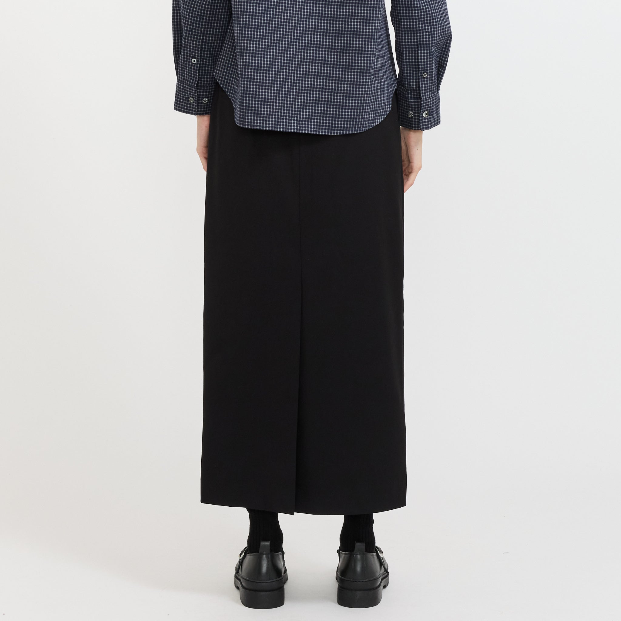 H-Line Long Skirt Black