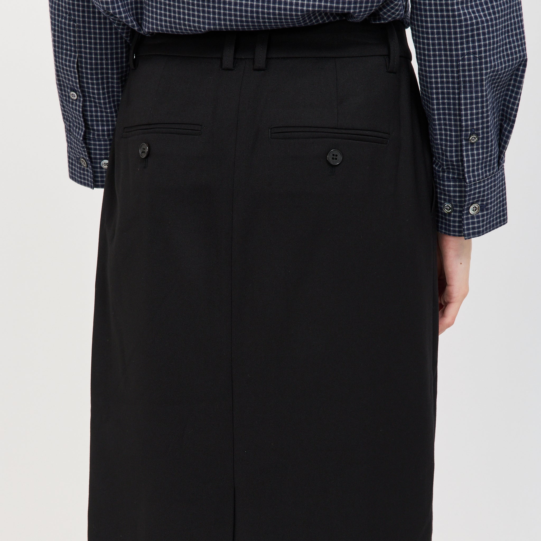 H-Line Long Skirt Black