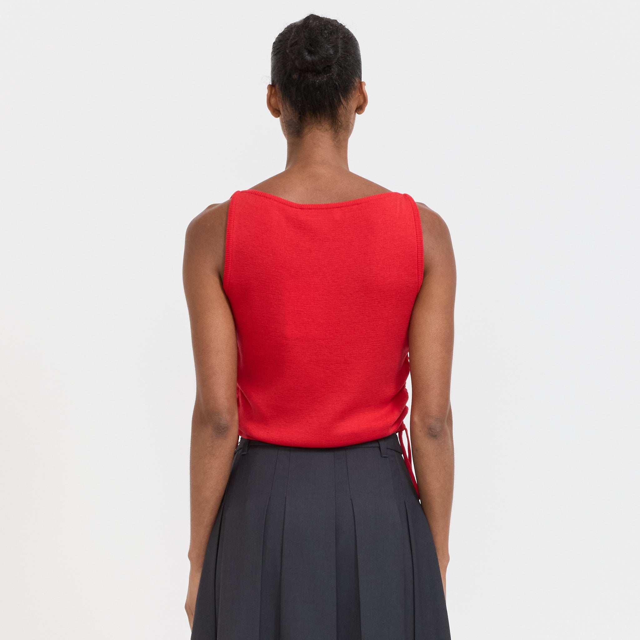 Layering Knit Top Red