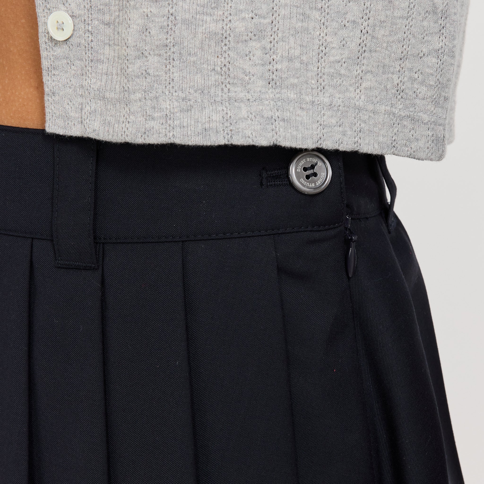 Mini Pleats Skirt Navy