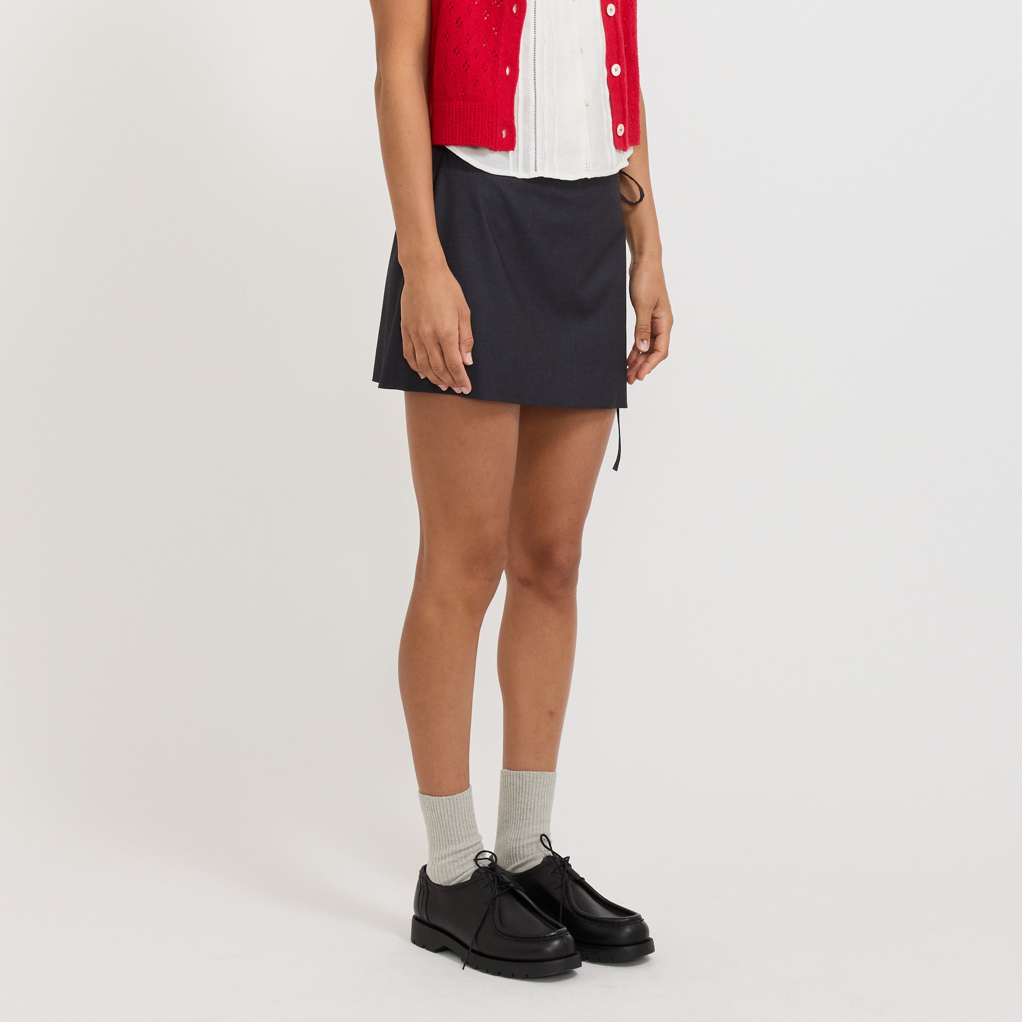 Mini Skirt Charcoal Grey