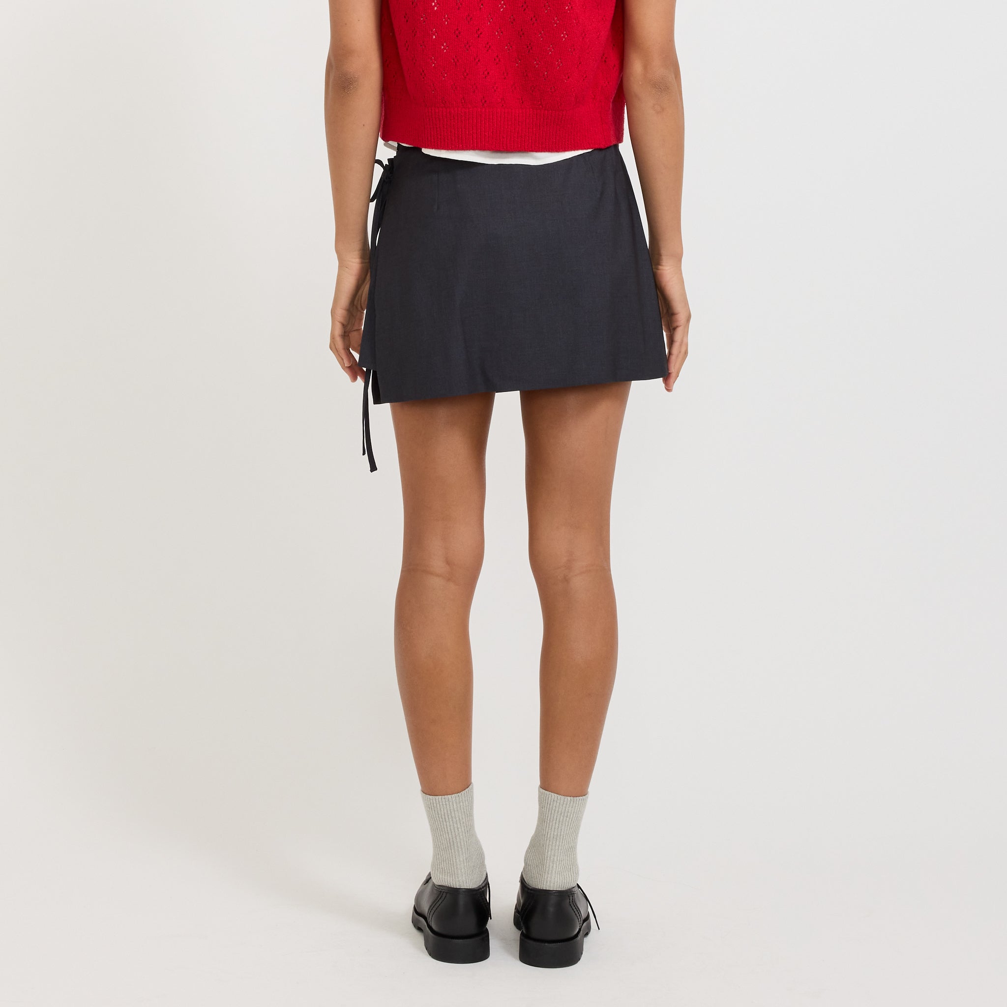 Mini Skirt Charcoal Grey