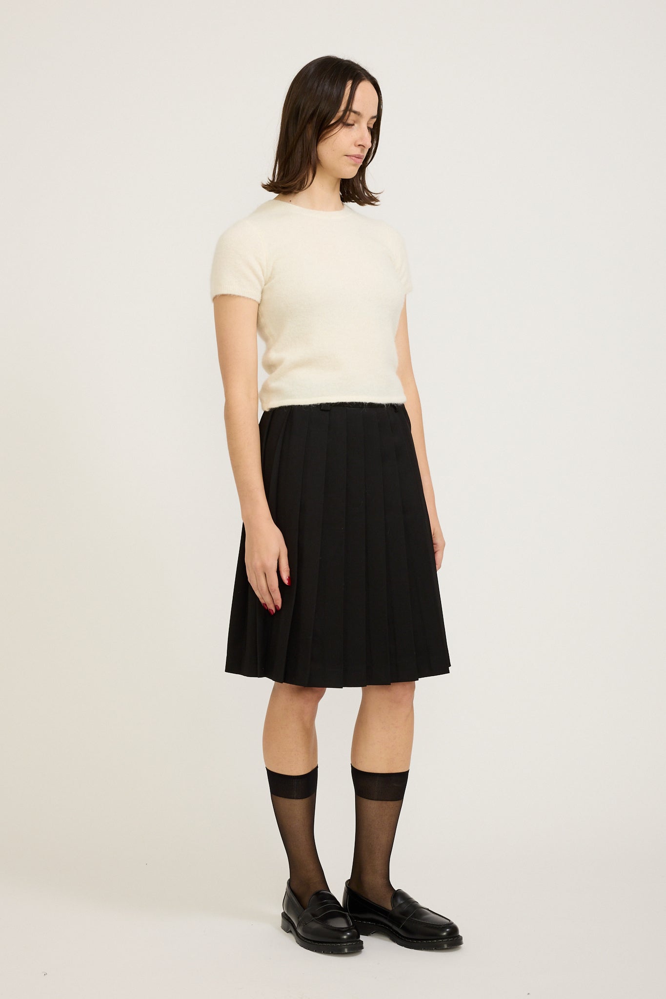 Dunst Pleated Skirt Black Maplestore