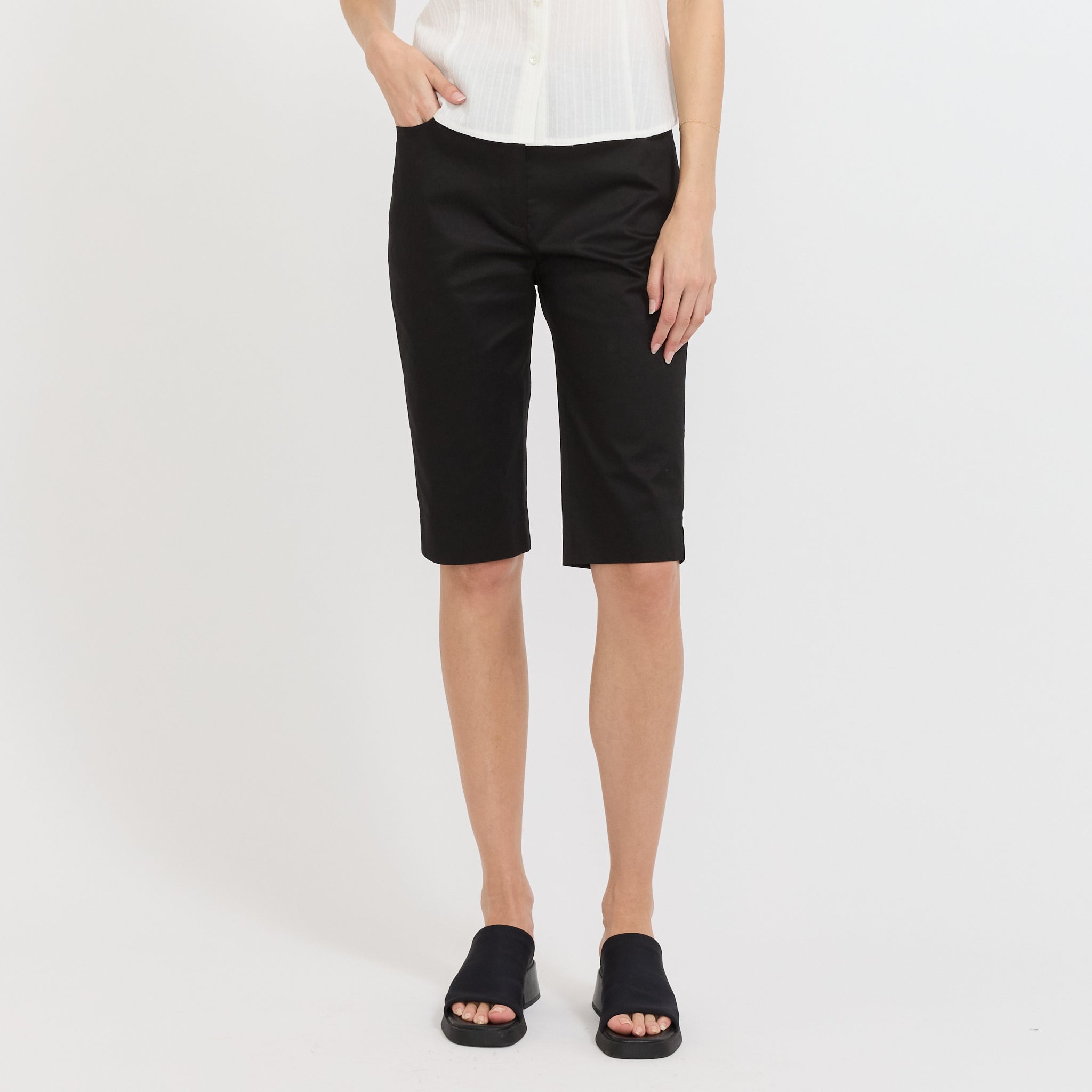 Slim Biker Shorts Black