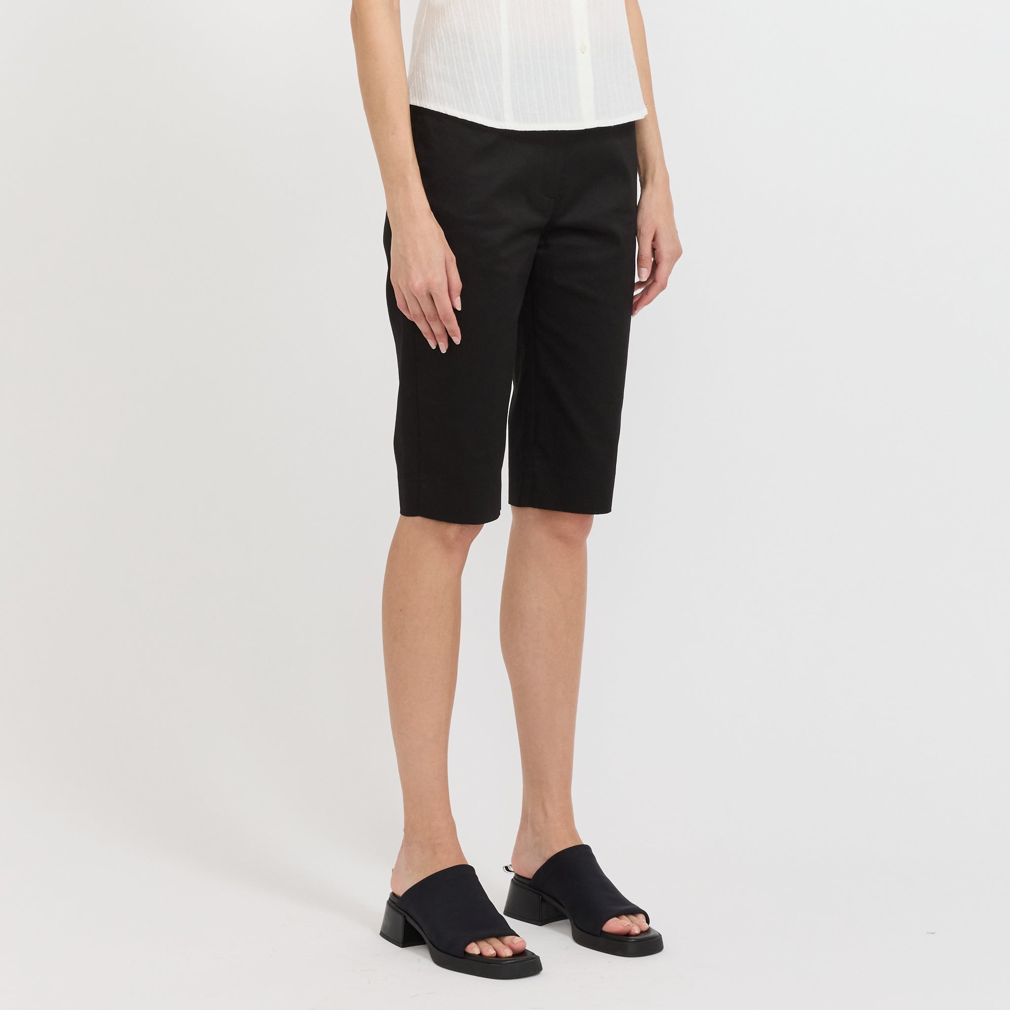 Slim Biker Shorts Black