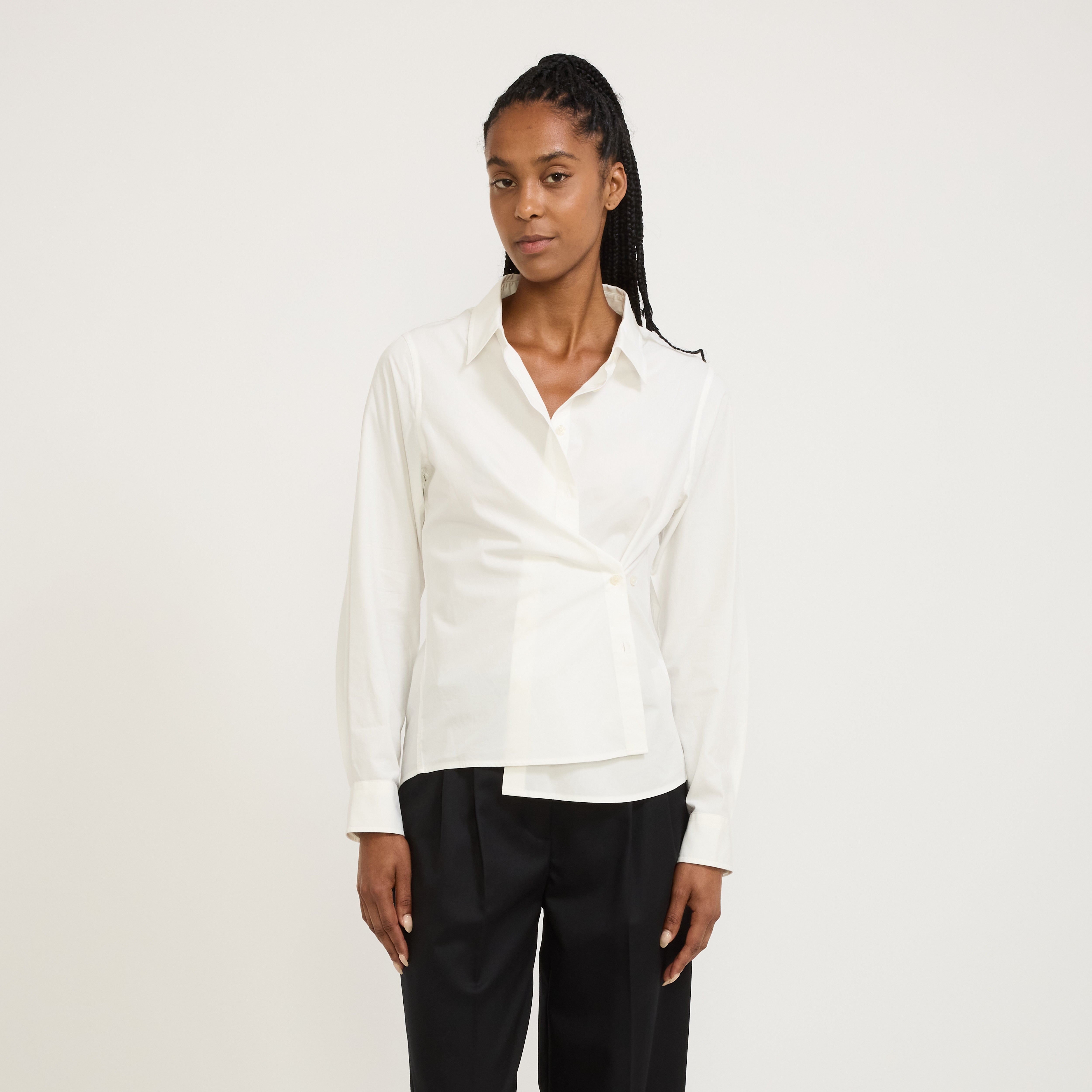 2-way Essential Slim Shirt White