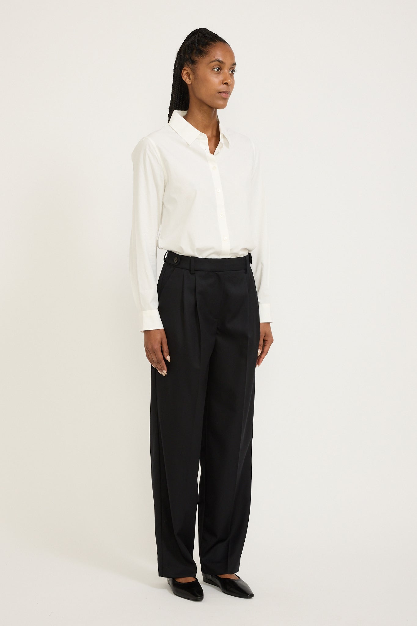 2-way Essential Slim Shirt White