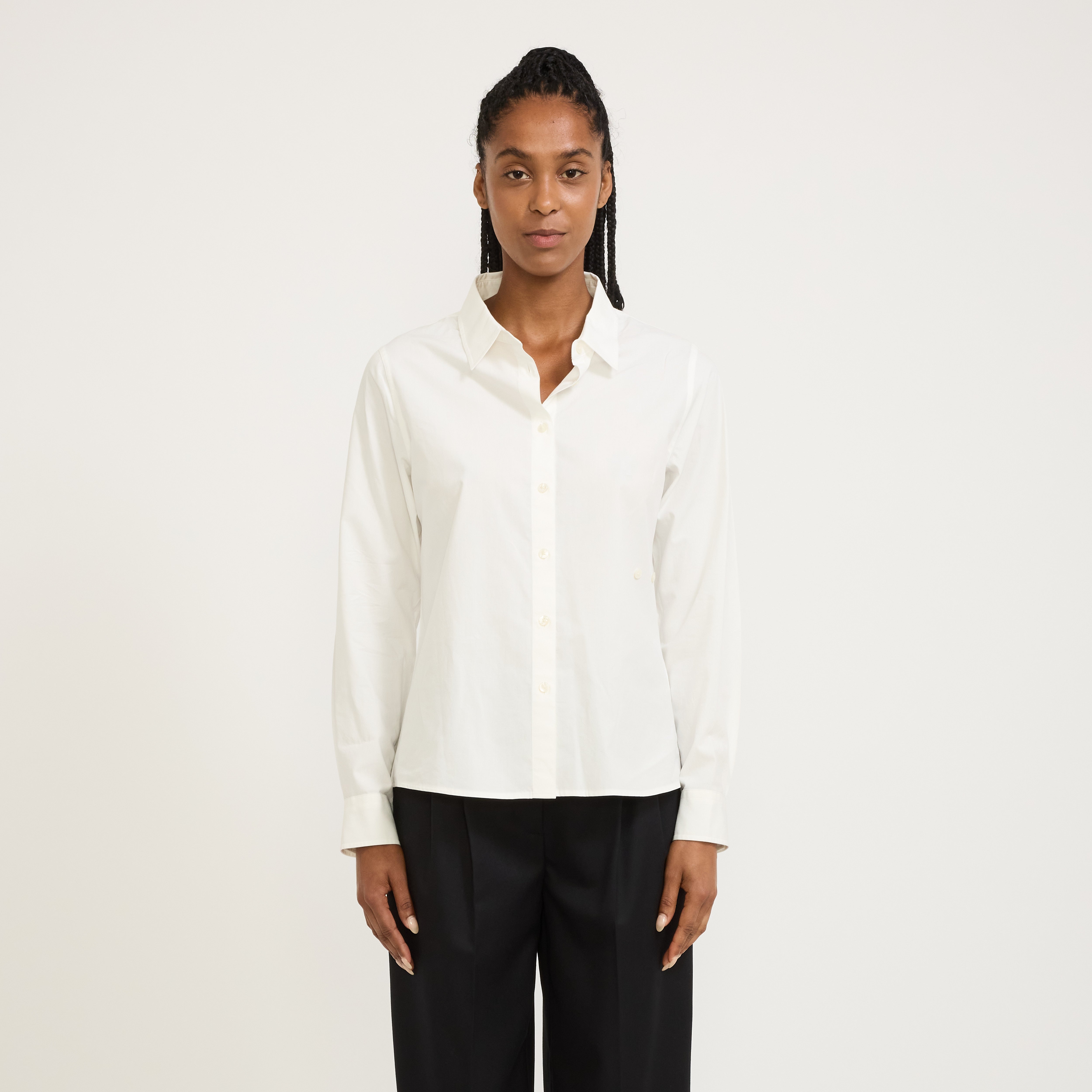 2-way Essential Slim Shirt White