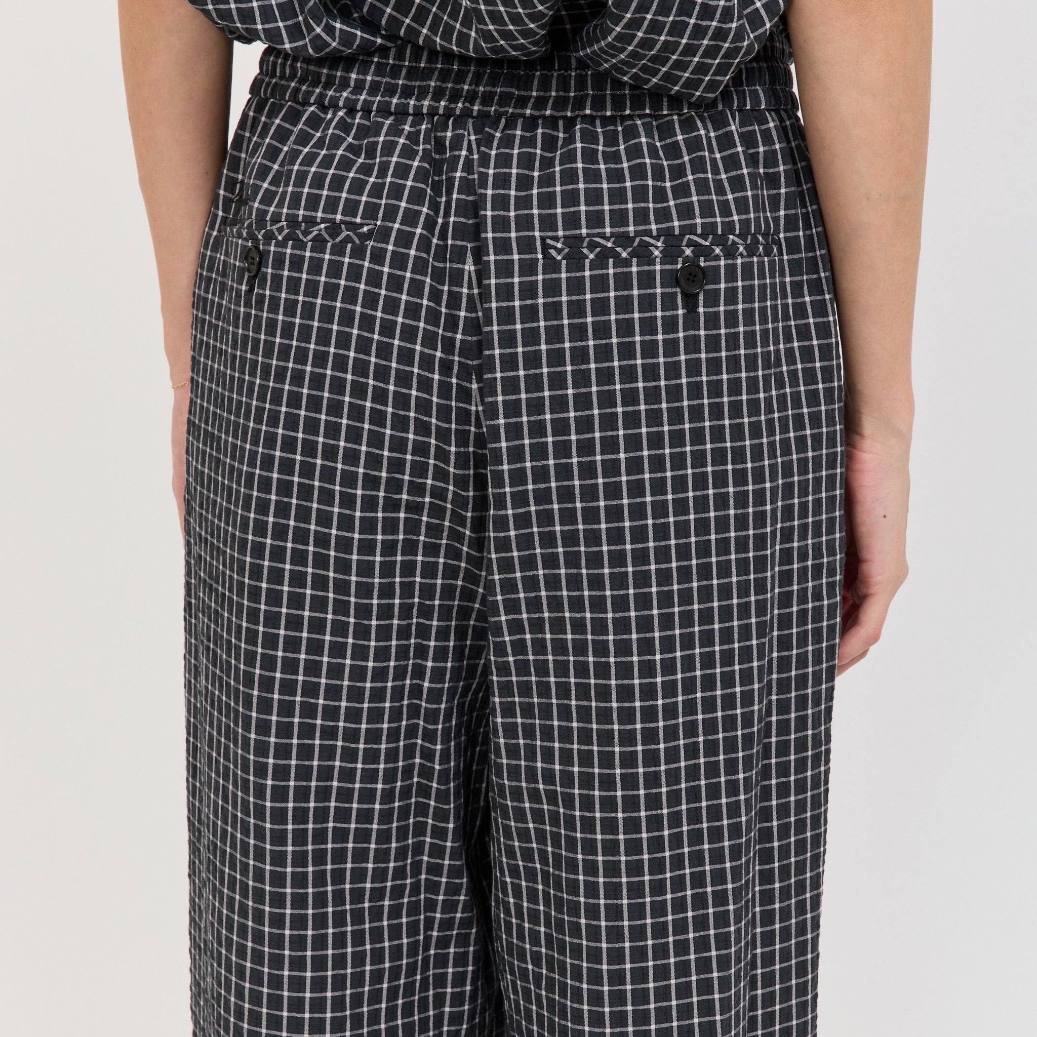 Dunst | Unisex Pajama Slacks Black Check | Maplestore