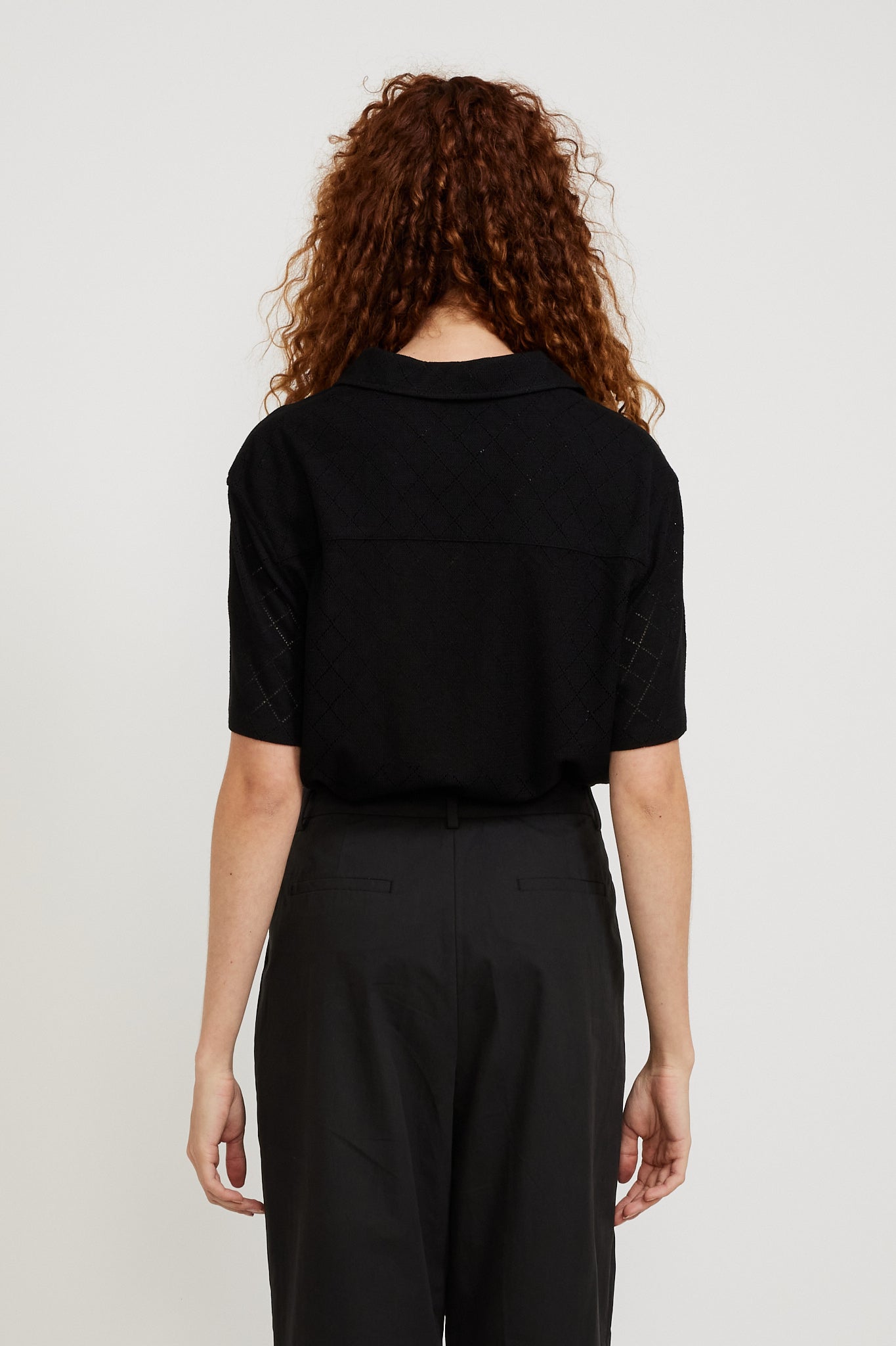 Dunst | Unisex Crochet Shirt Black | Maplestore