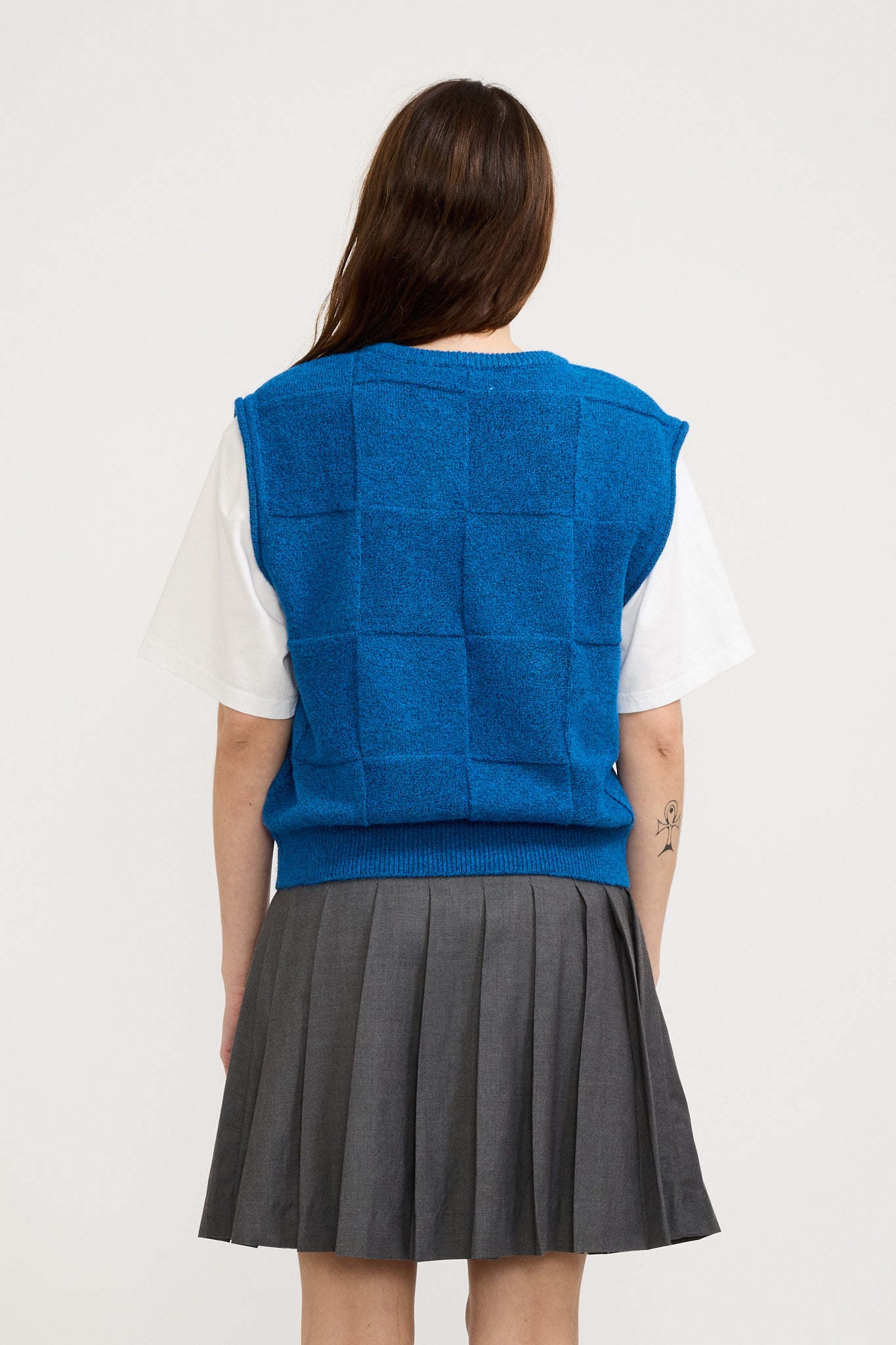 Dunst | Unisex Essential Knit Vest Blue | Maplestore