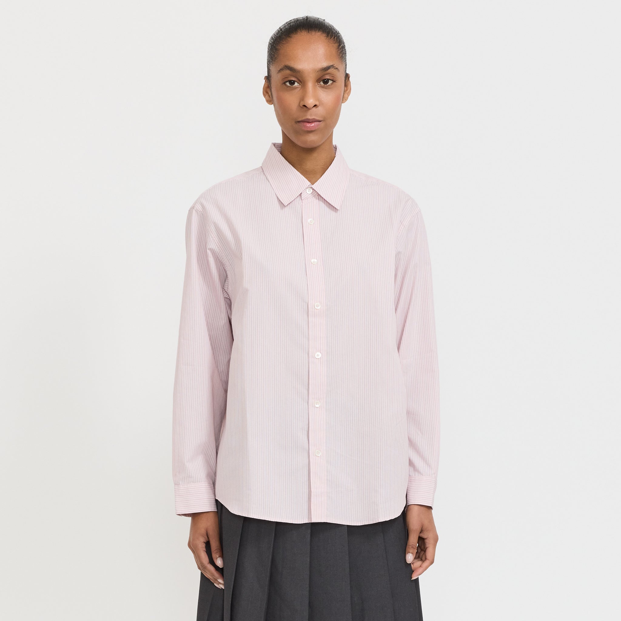 Dunst | Unisex Informal Shirt Soft Pink Stripe | Maplestore