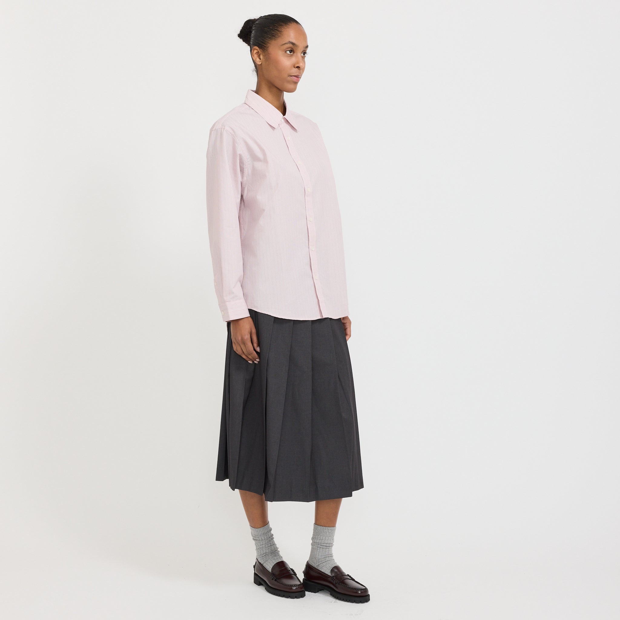 Dunst | Unisex Informal Shirt Soft Pink Stripe | Maplestore