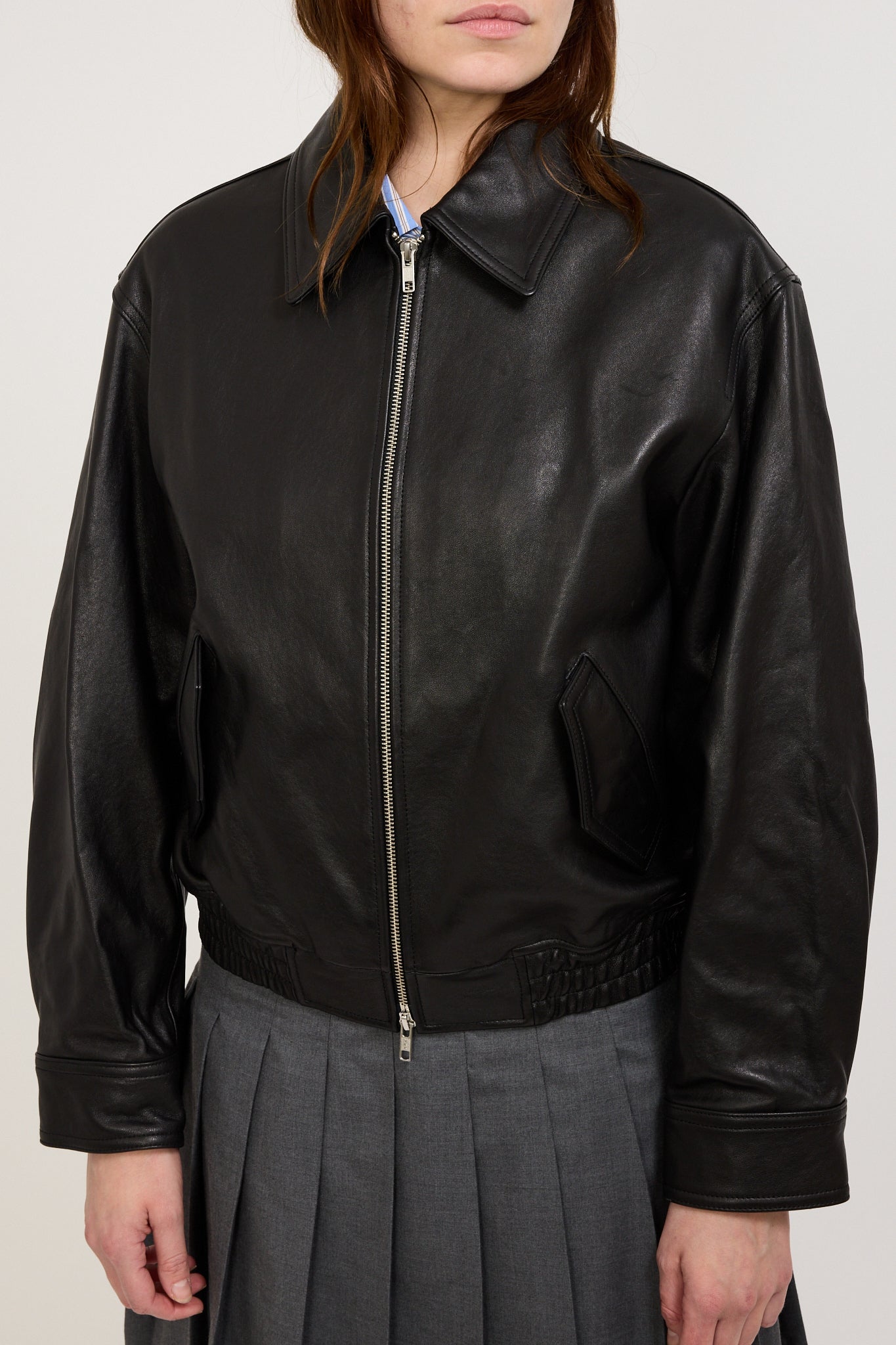 Dunst | Unisex Lambskin Blouson Black | Maplestore