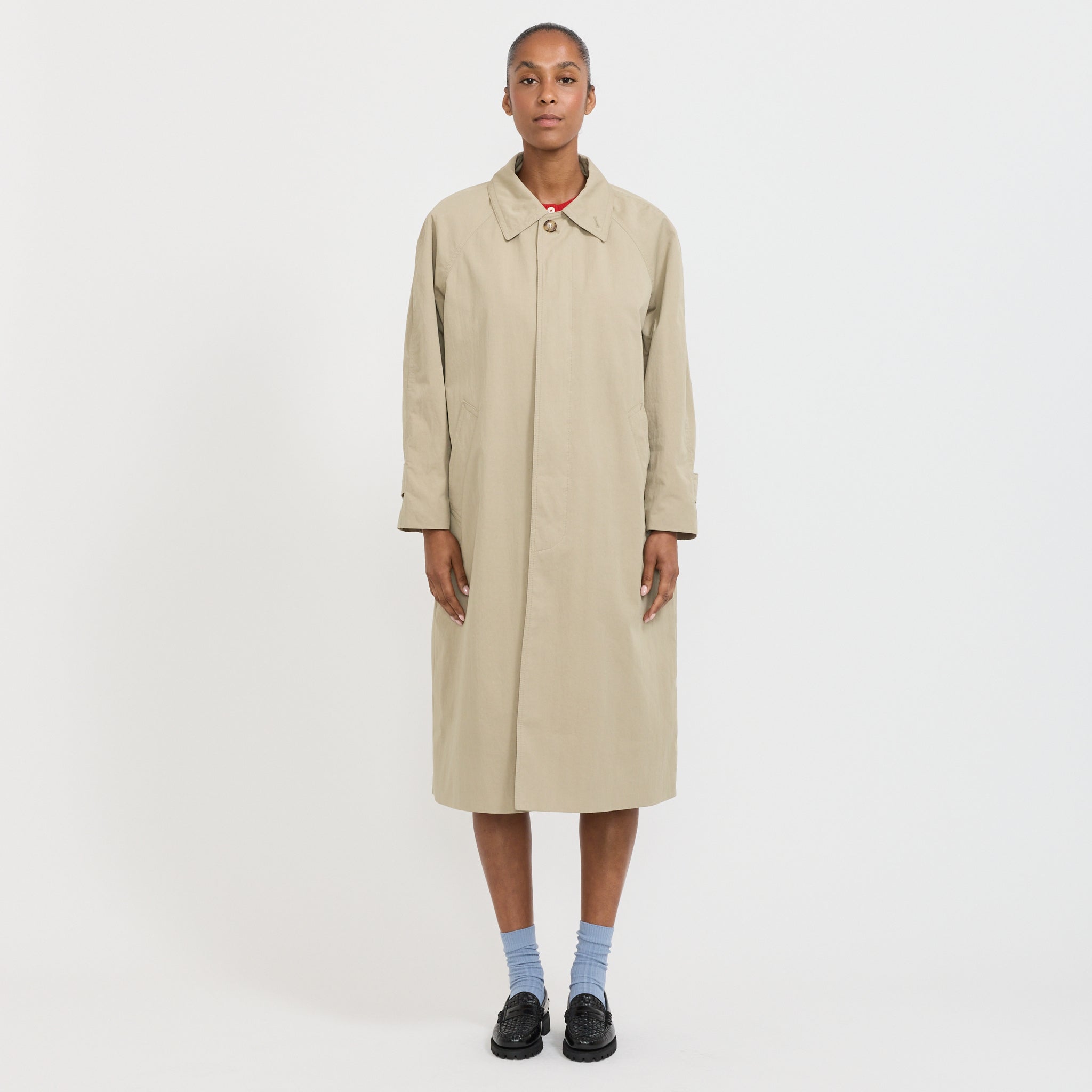 Unisex Refined Mac Coat Khaki | Maplestore