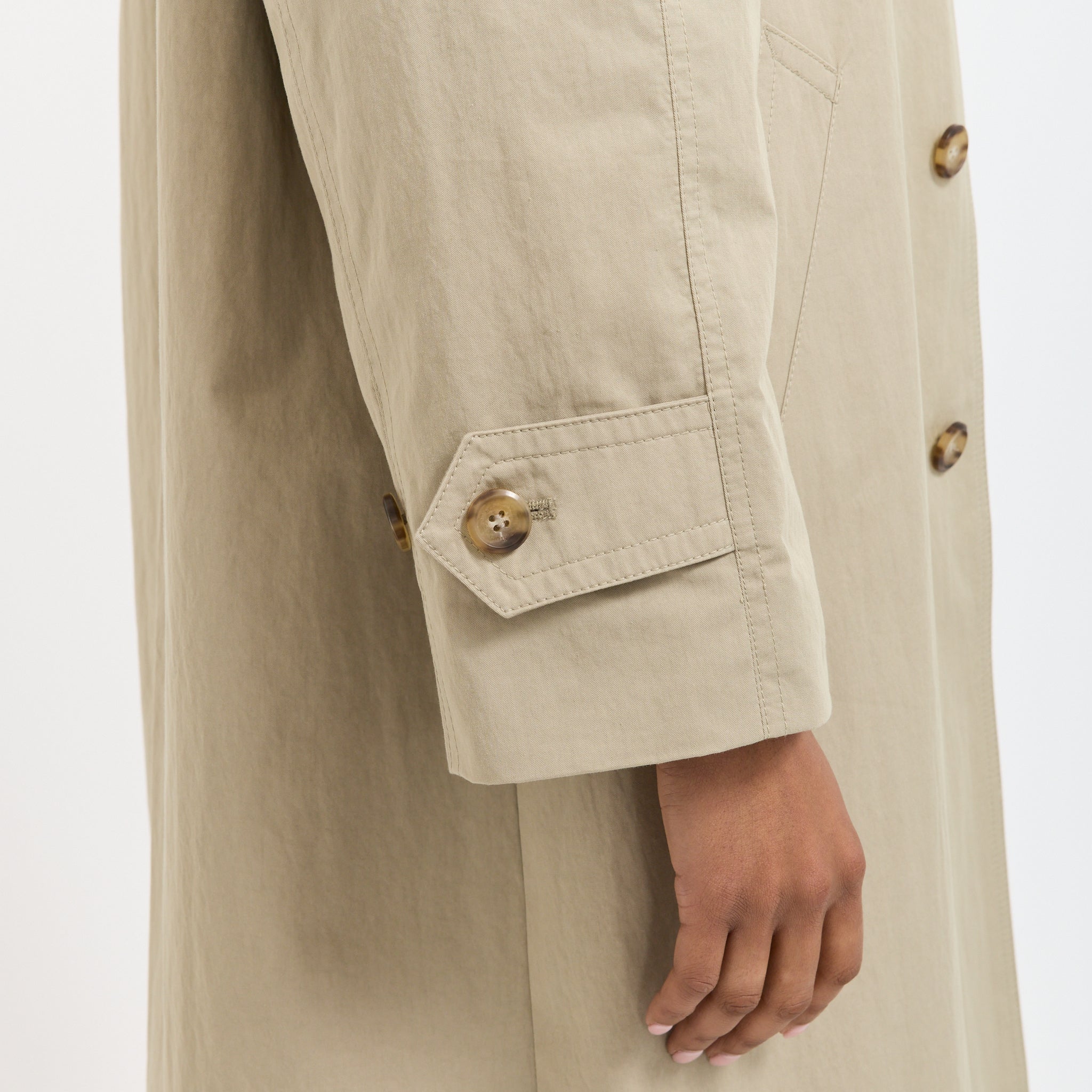 Unisex Refined Mac Coat Khaki