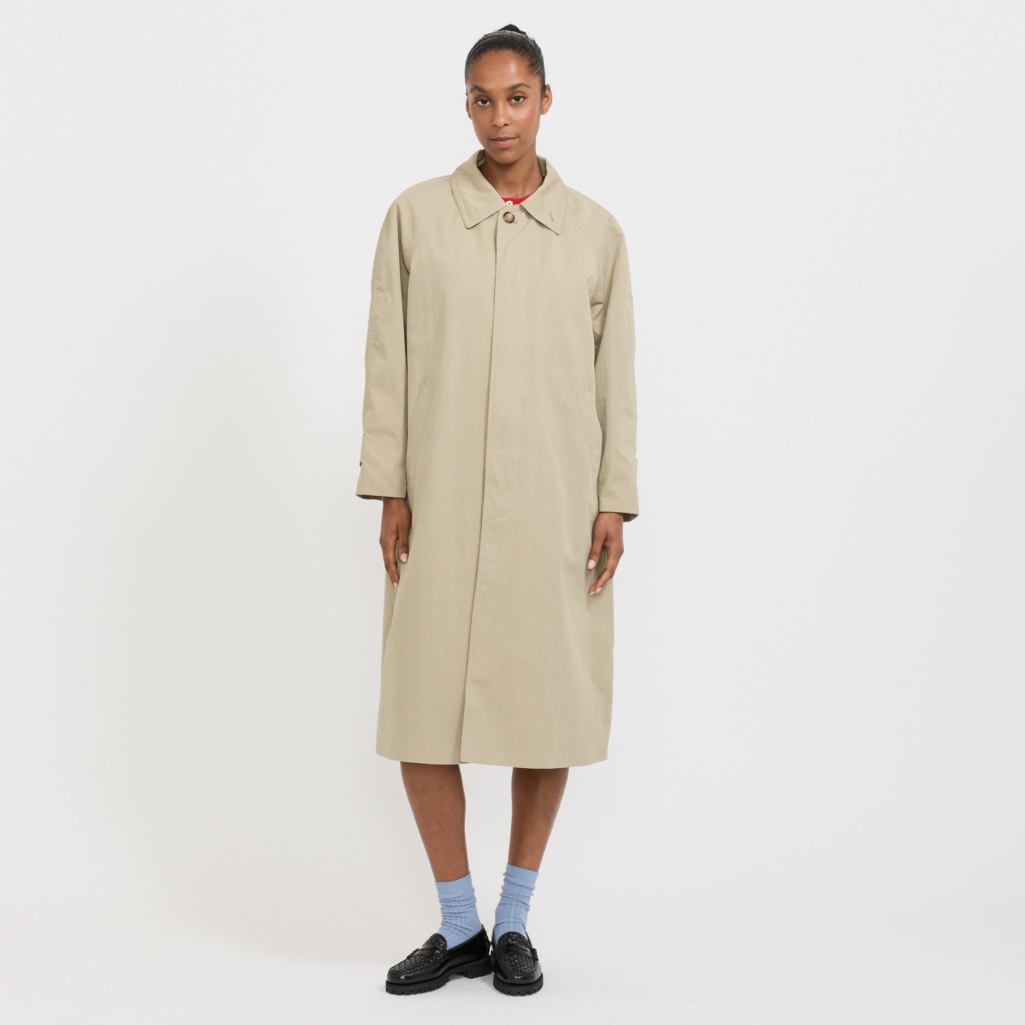 Unisex Refined Mac Coat Khaki | Maplestore